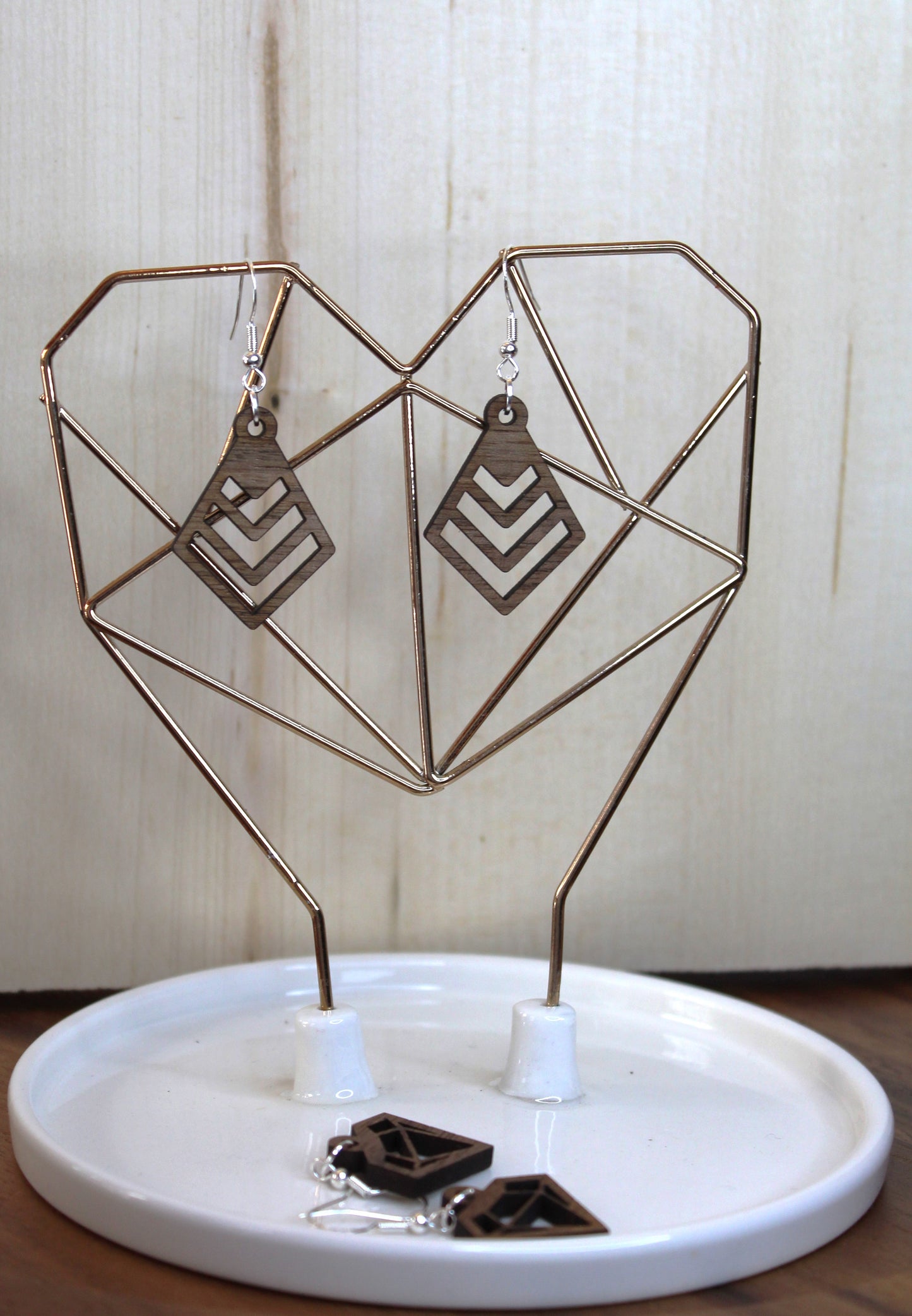 Pointed Teardrop Dangle Earrings