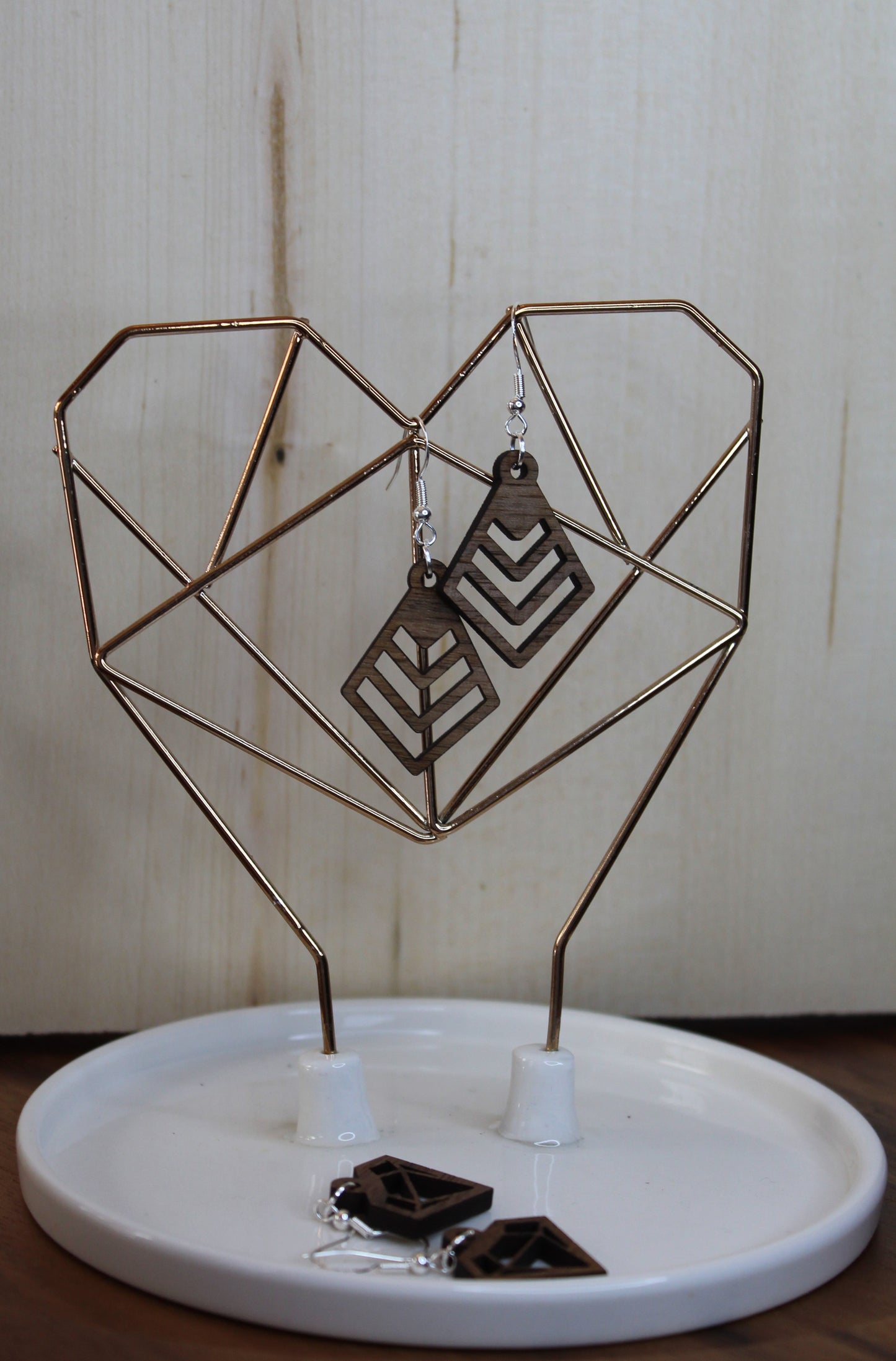Pointed Teardrop Dangle Earrings