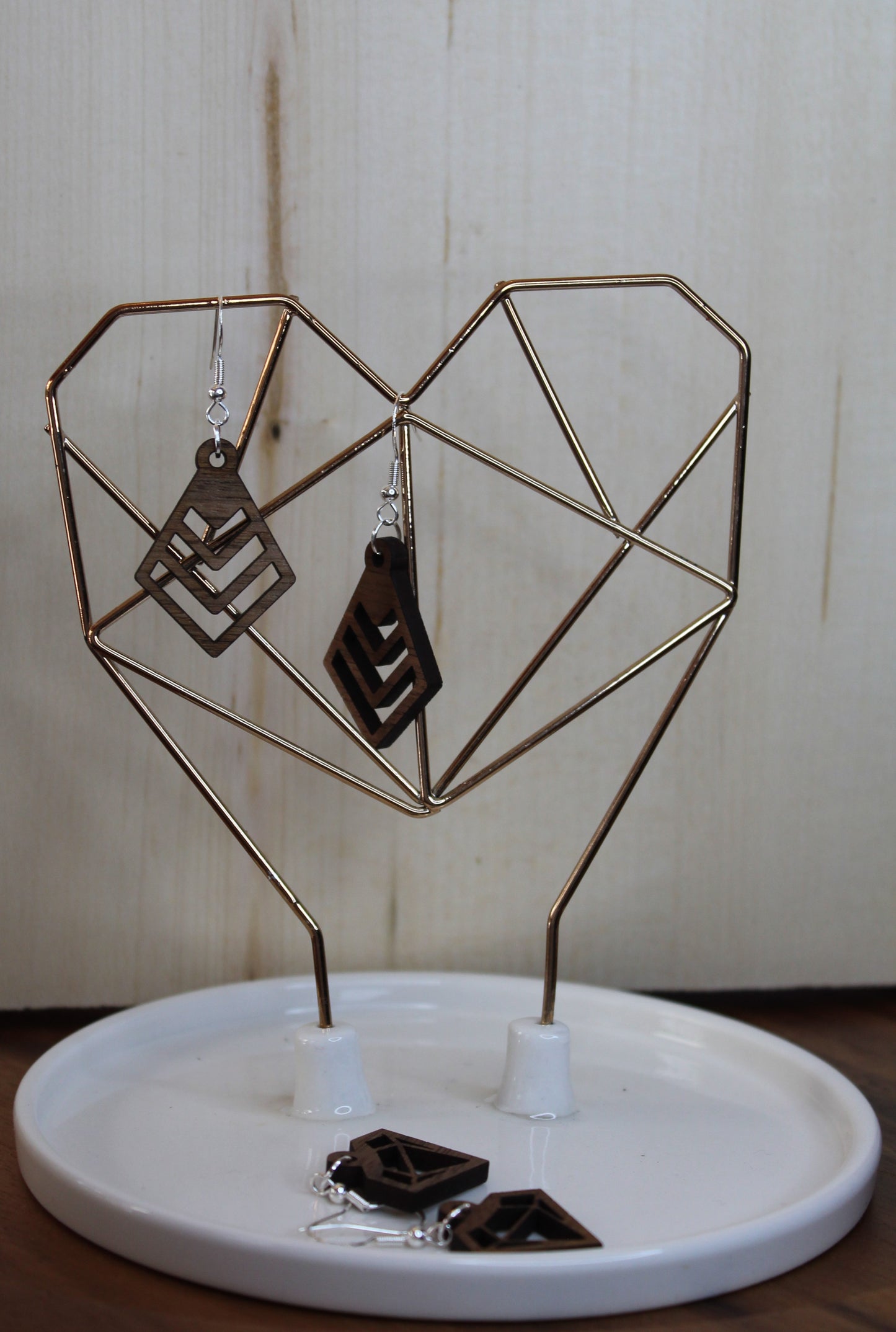 Pointed Teardrop Dangle Earrings
