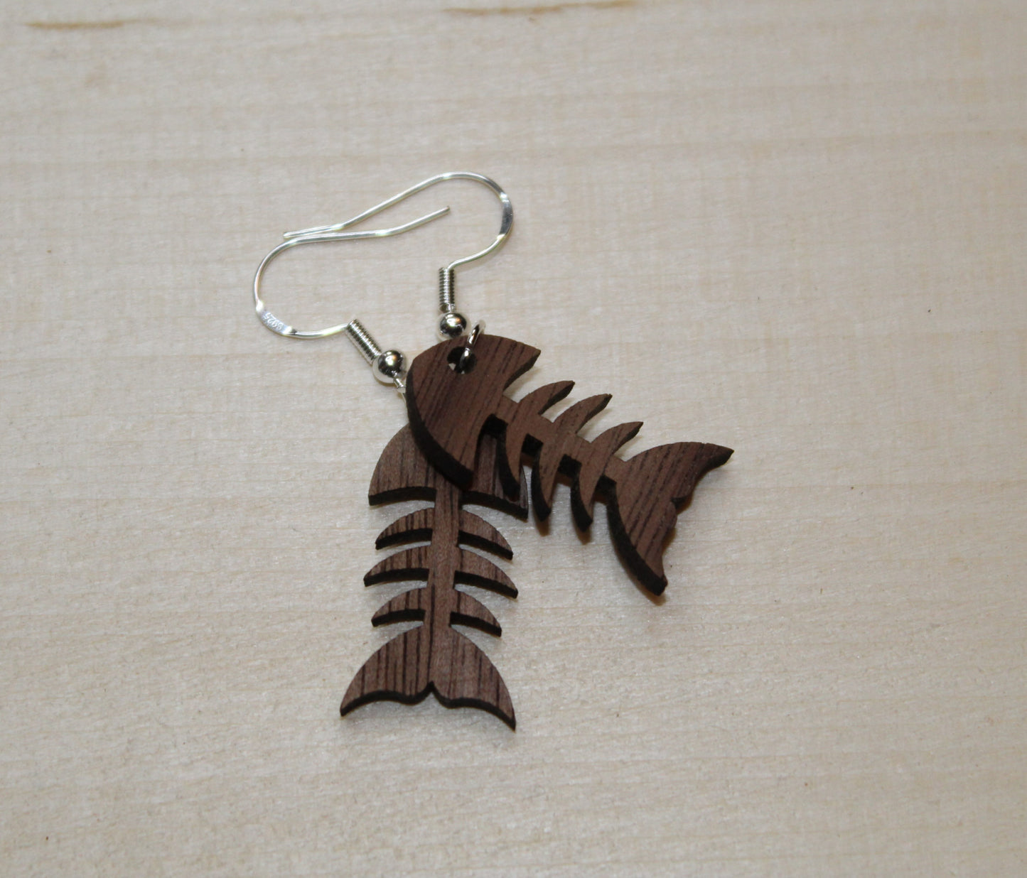 Fish Bone Dangle Earrings
