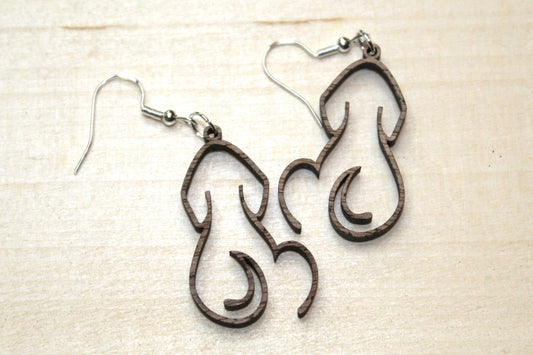Dog Dangle Earrings