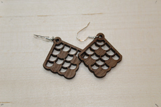 Mermaid Diamond Dangle Earrings
