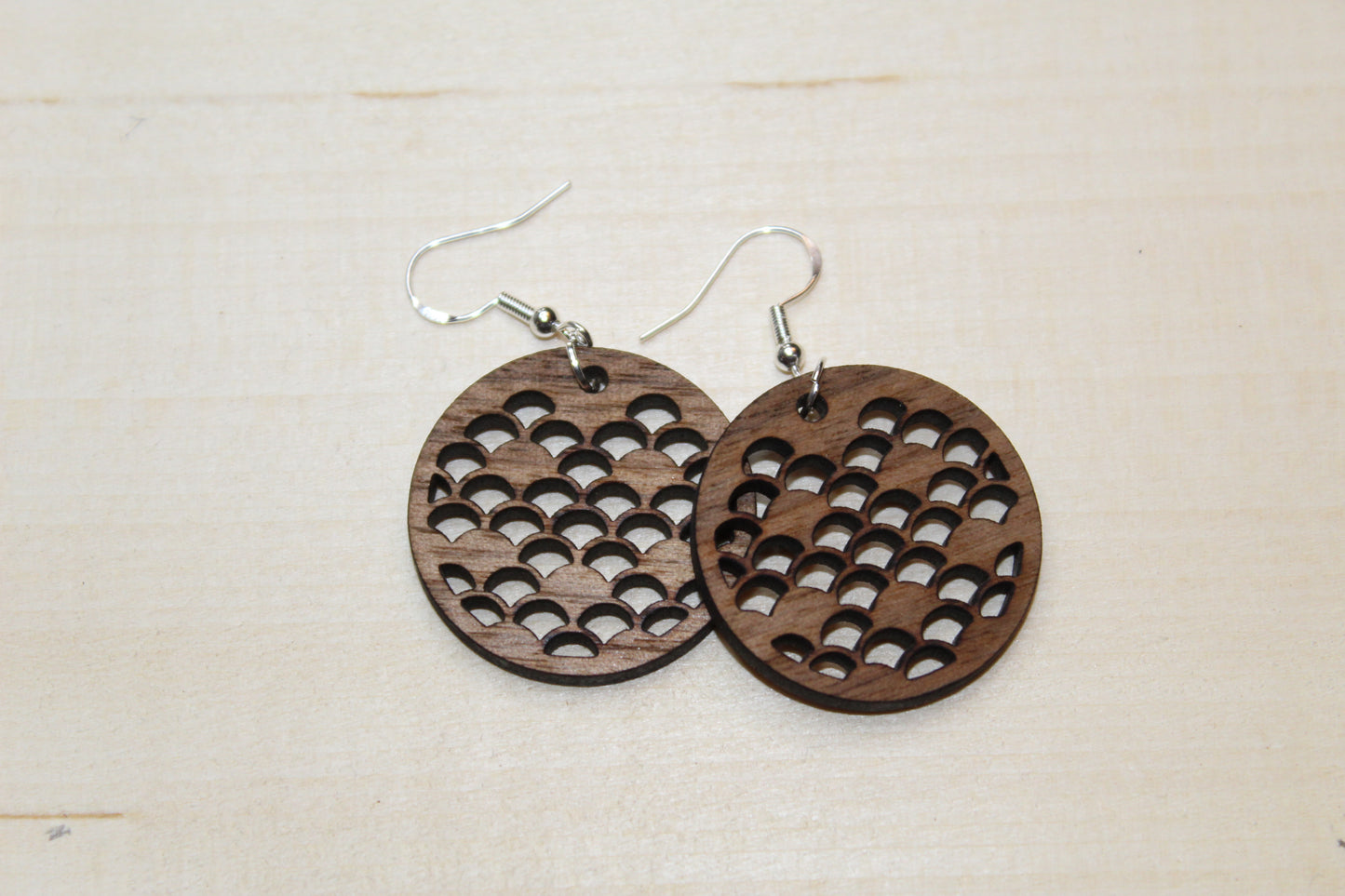 Mermaid Circle Dangle Earrings