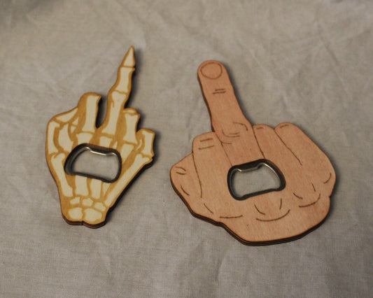 Middle Finger Bottle Opener
