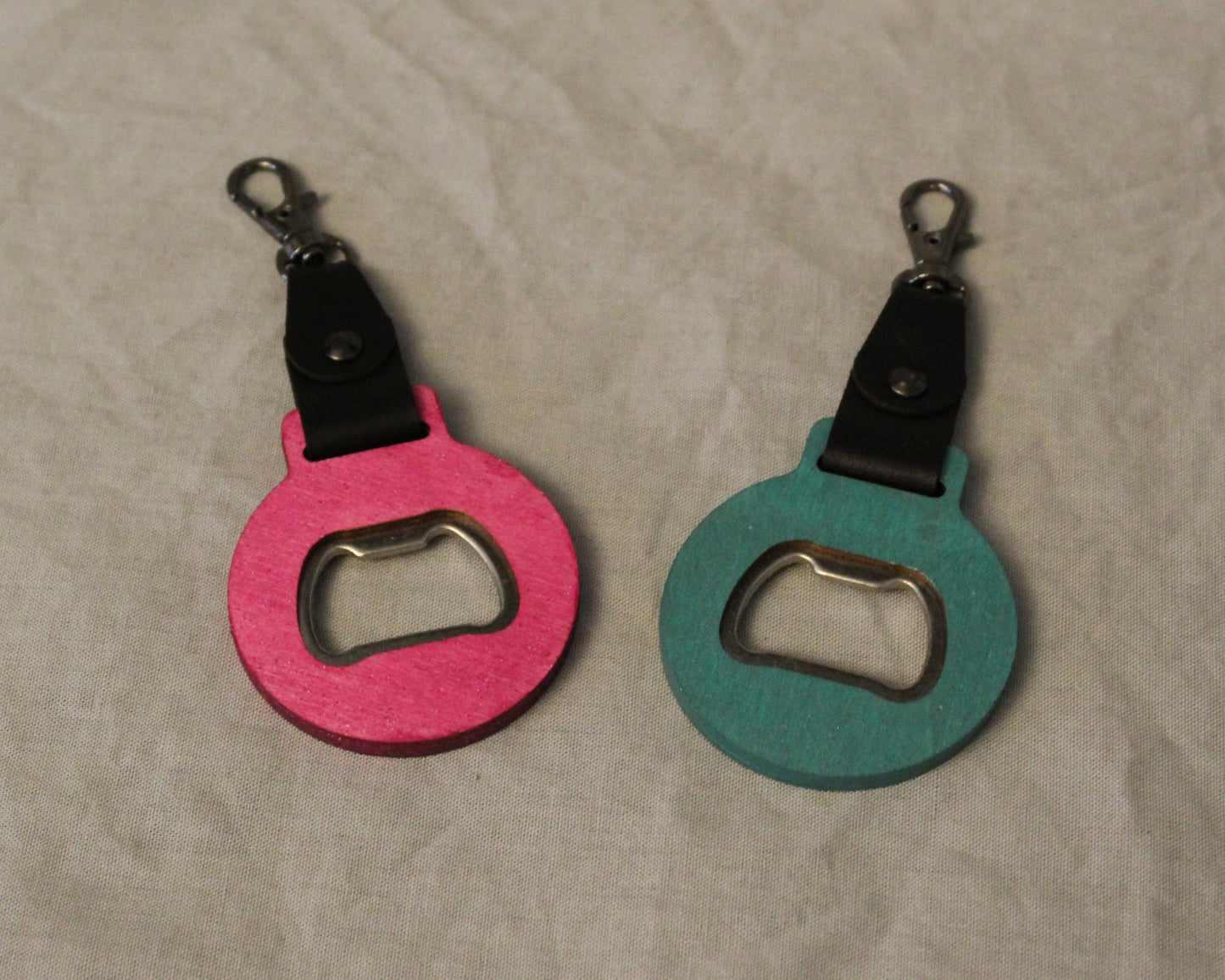 Shimmery Glitter Keychain Bottle Opener