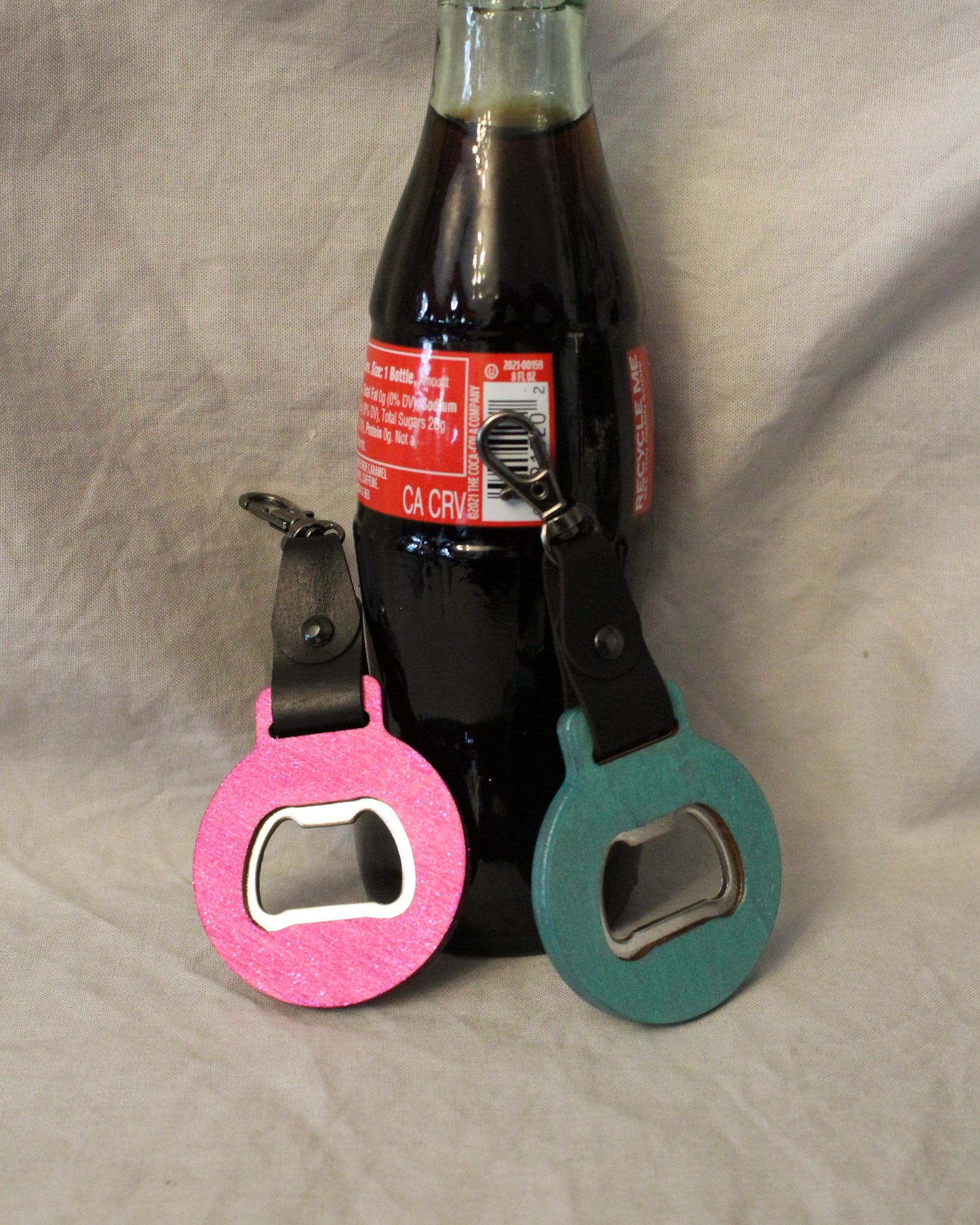 Shimmery Glitter Keychain Bottle Opener