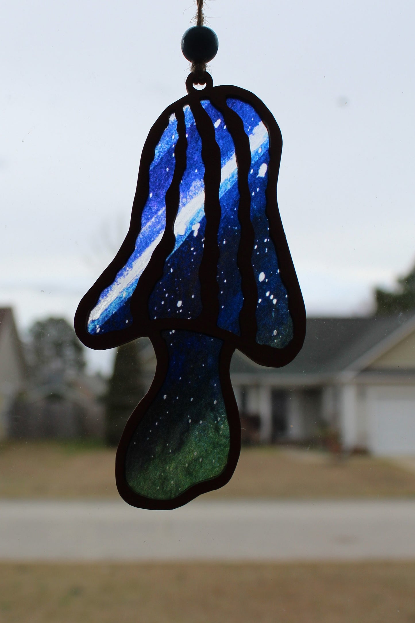 Morel Mushroom Wooden Suncatcher - Large & Mini Sizes