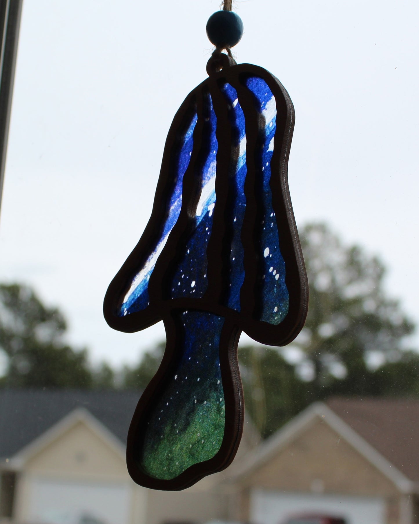 Morel Mushroom Wooden Suncatcher - Large & Mini Sizes