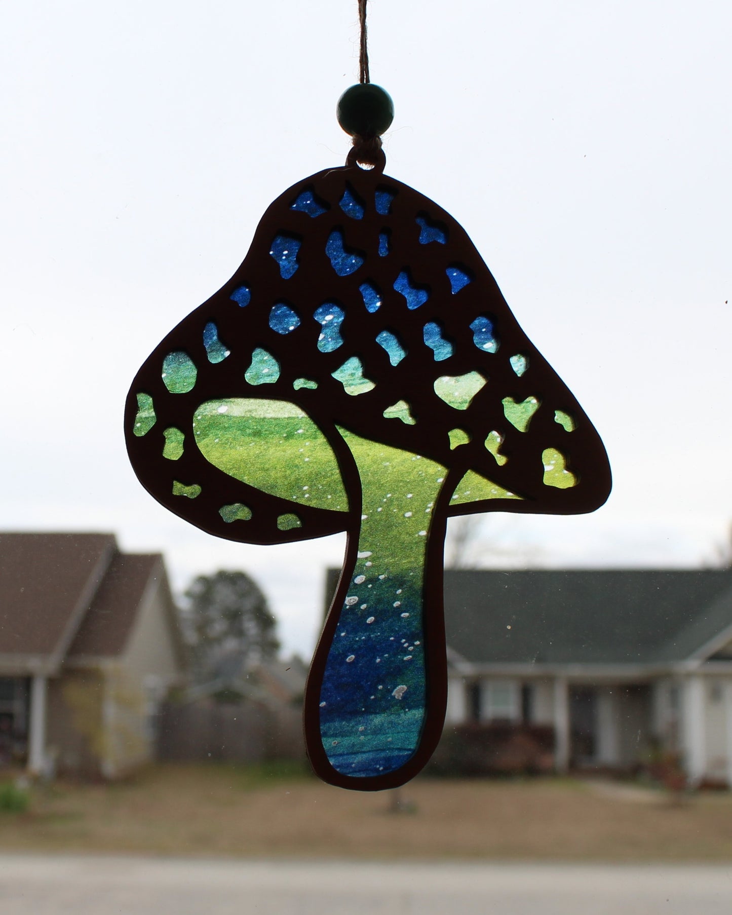 Amanita Mushroom Wooden Suncatcher - Large & Mini Sizes