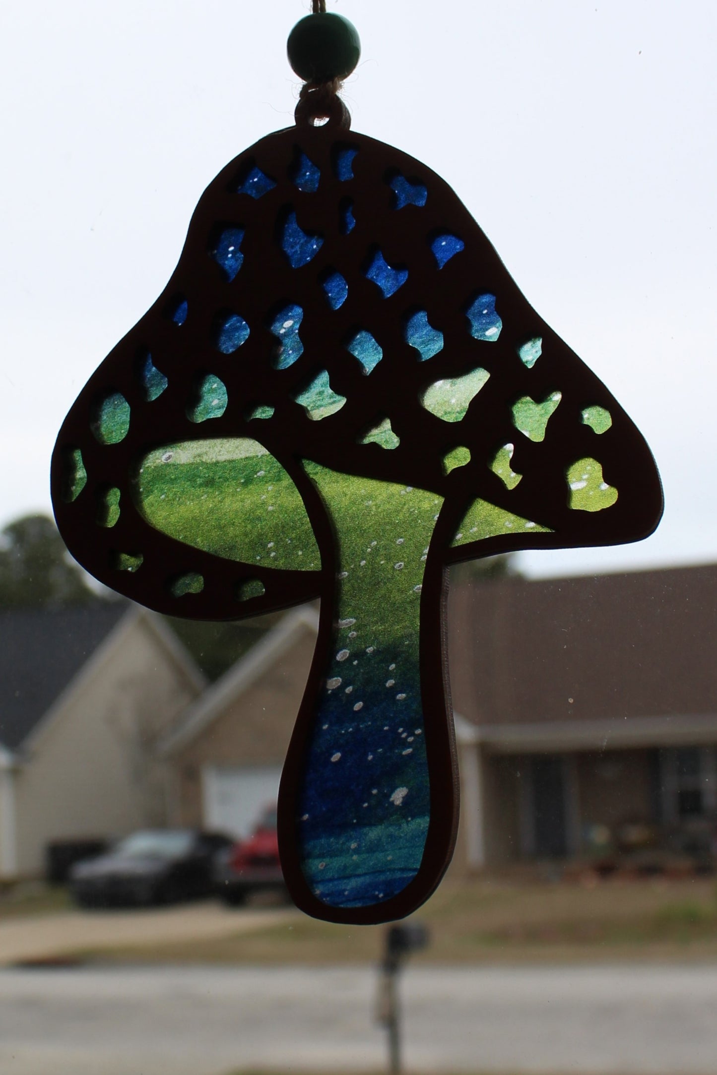 Amanita Mushroom Wooden Suncatcher - Large & Mini Sizes