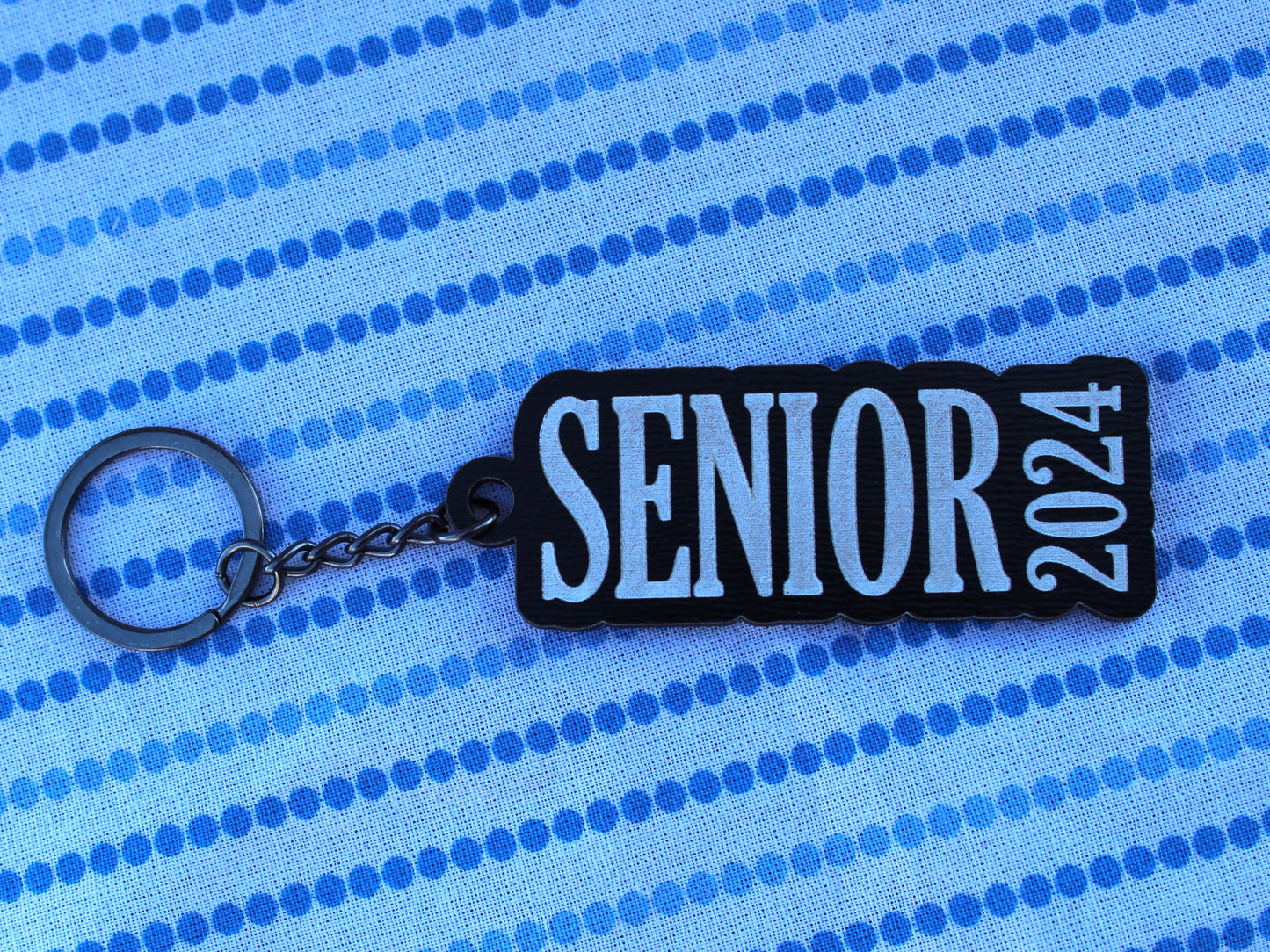 Senior Keychain | Wooden | School Colors | Graduation Gift