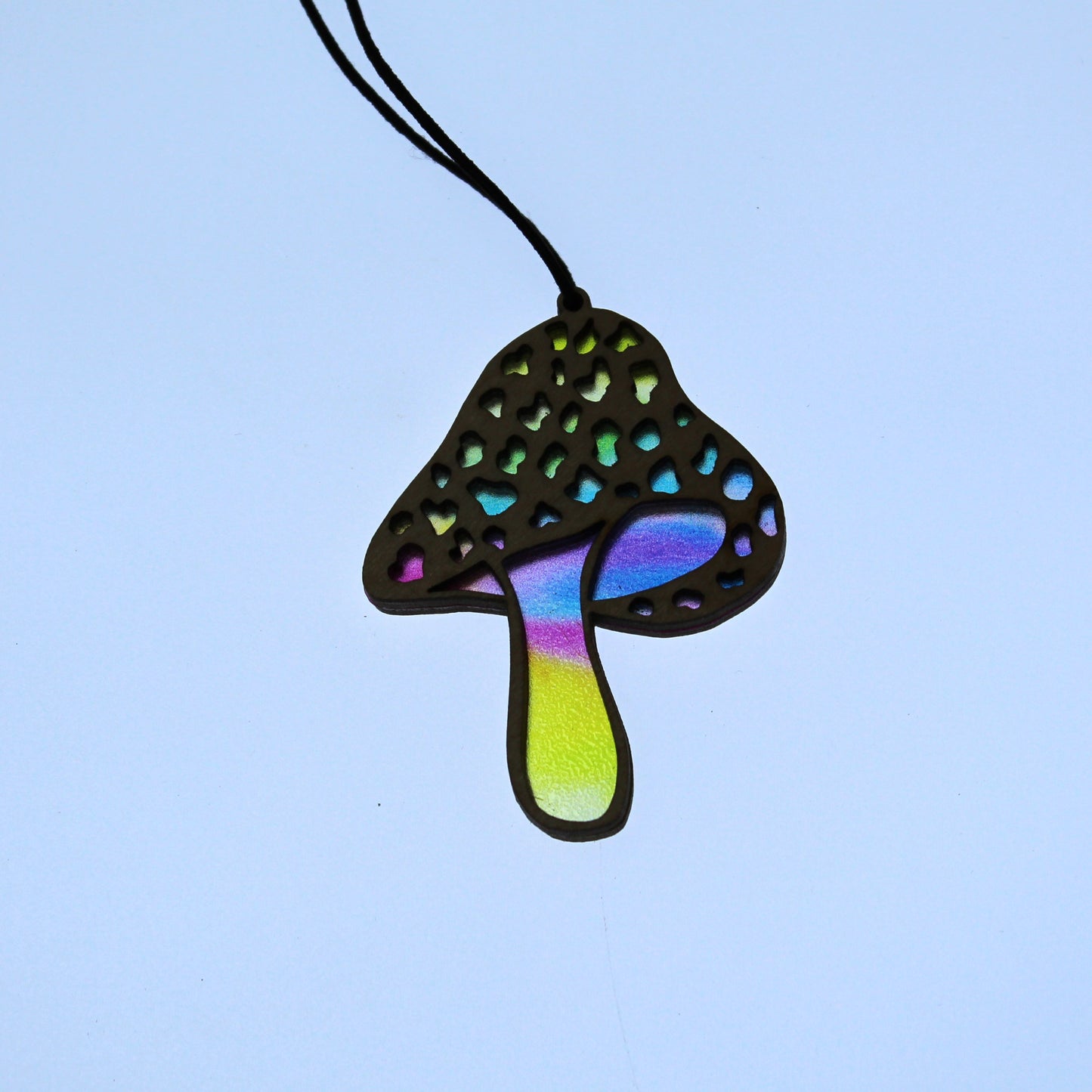 Amanita Mushroom Wooden Suncatcher - Large & Mini Sizes