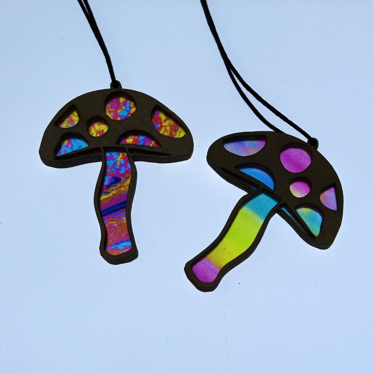Toadstool Mushroom Wooden Suncatcher - Large & Mini Sizes