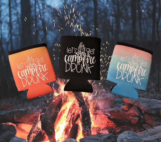 Campfire Drunk Can Cooler