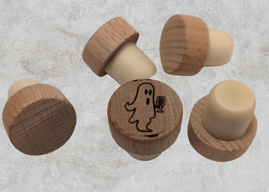 Ghost with Wine Glass wine stopper
