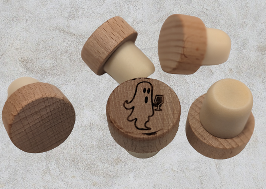 Ghost with Wine Glass wine stopper