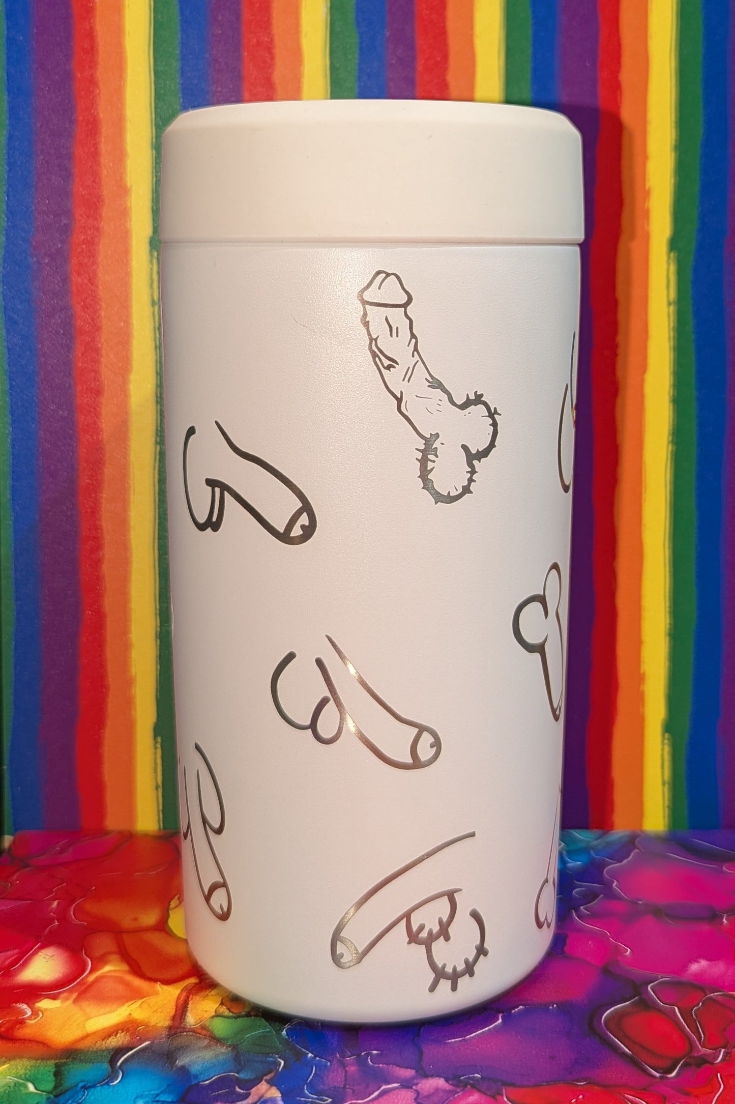 Penis Frost Buddy Can Cooler Full Wrap Engrave