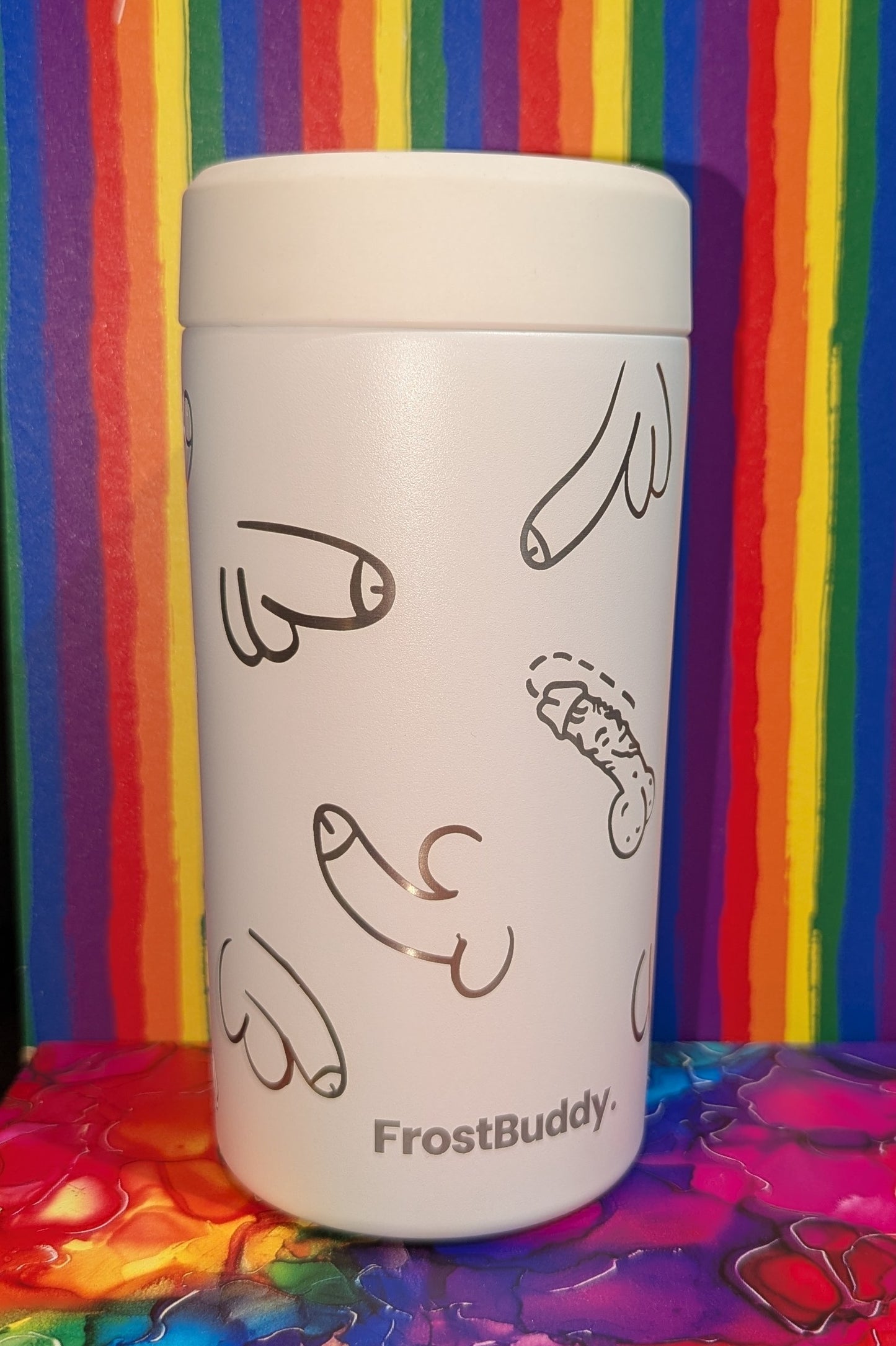 Penis Frost Buddy Can Cooler Full Wrap Engrave