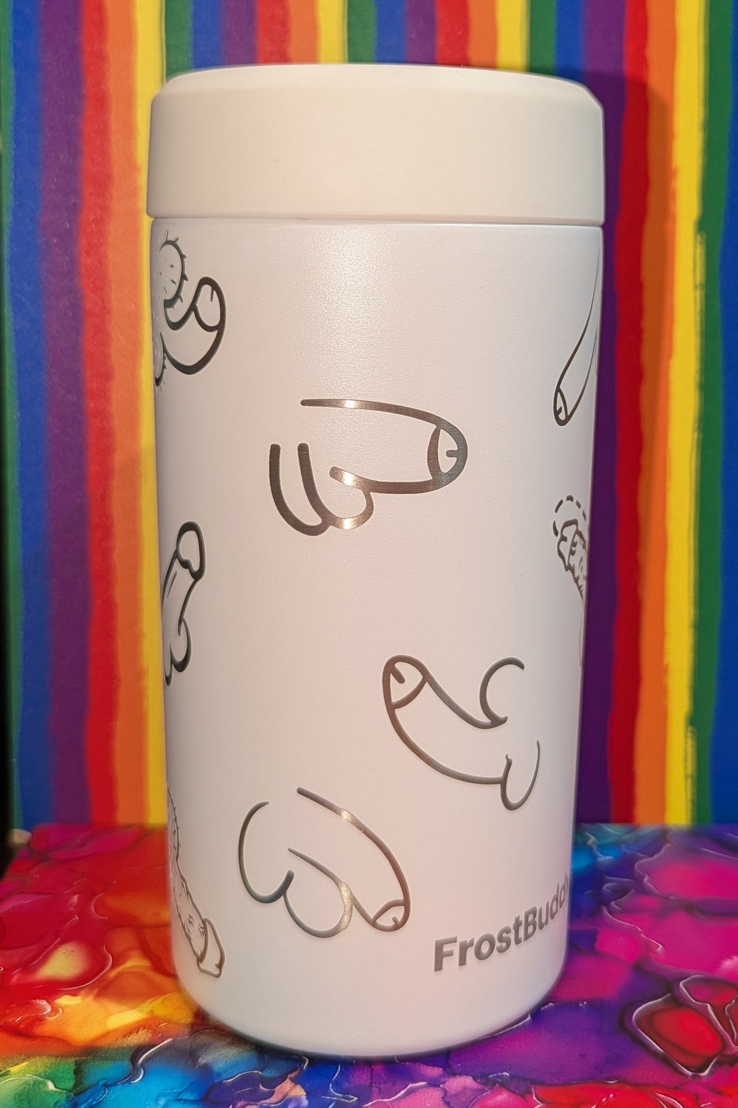 Penis Frost Buddy Can Cooler Full Wrap Engrave