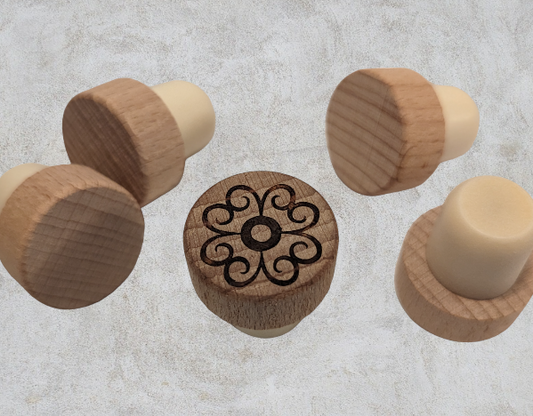 Swirl wine stopper