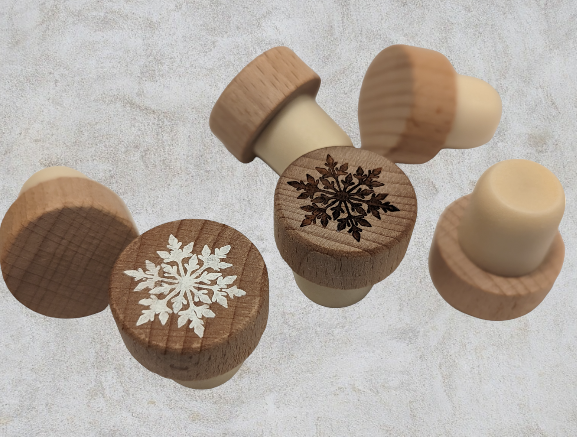 Snowflake (leafy design) wine stopper