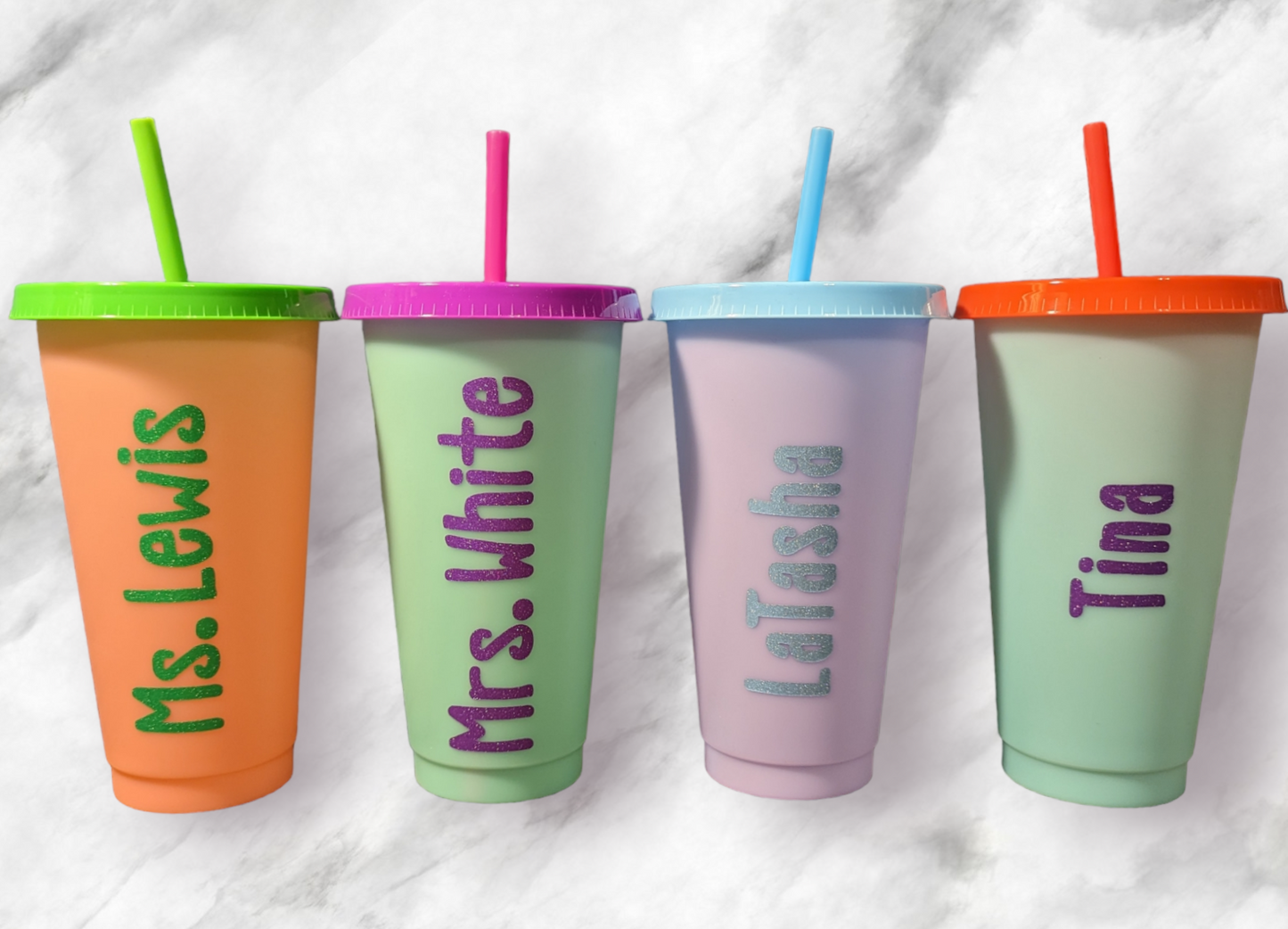 Color Changing Cup with Custom Text