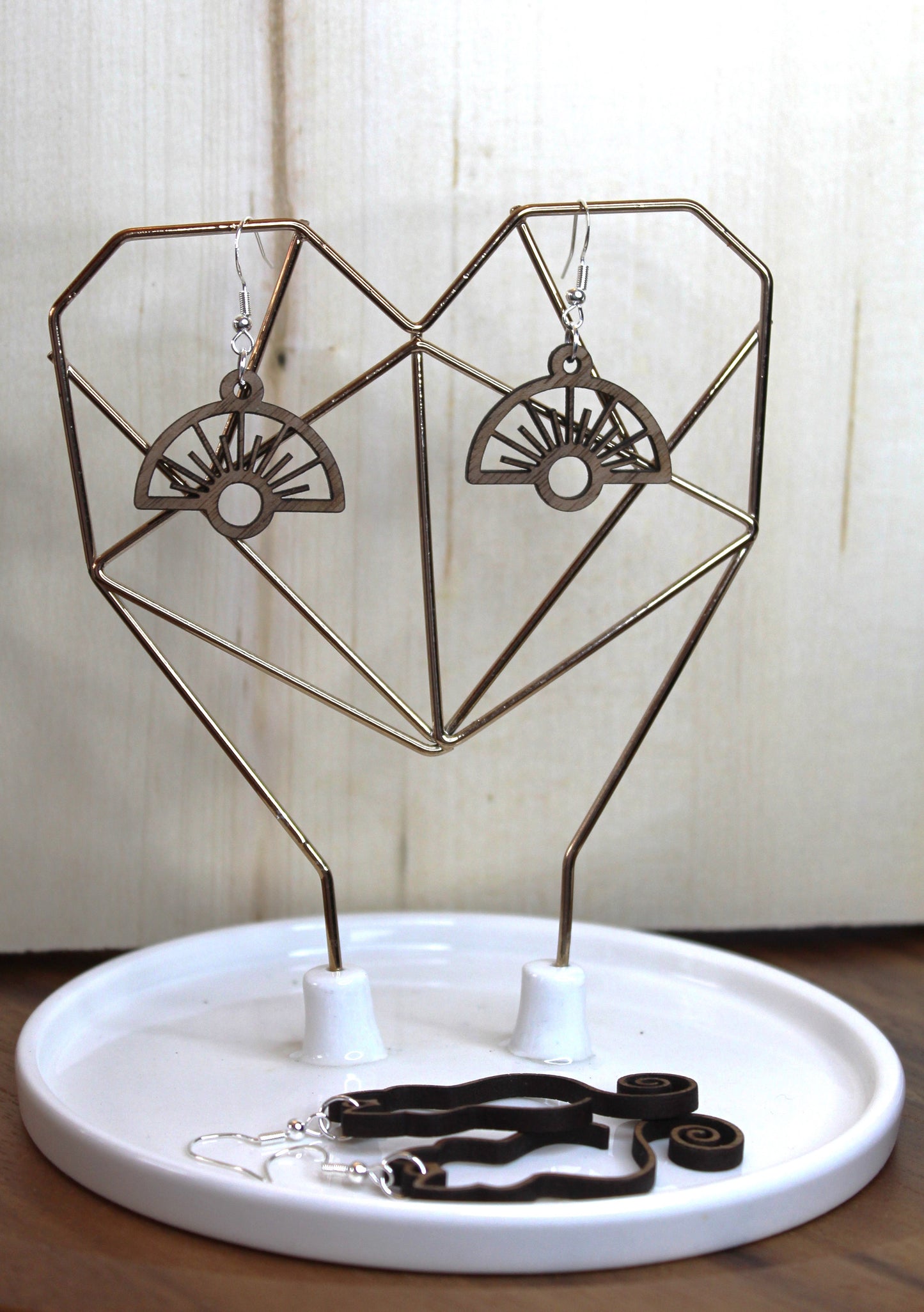 Fan Dangle Earrings