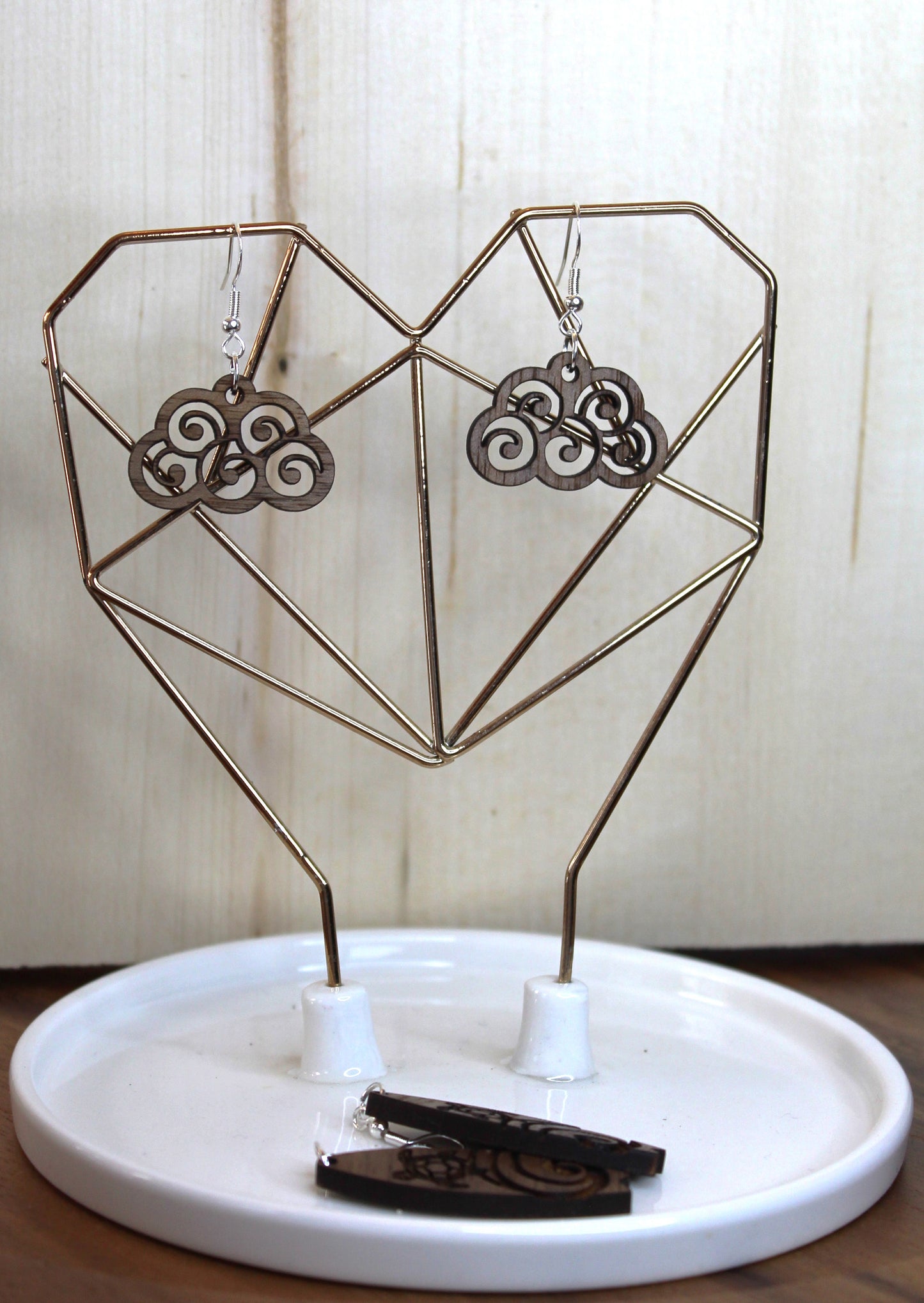 Cloud Swirls Dangle Earrings