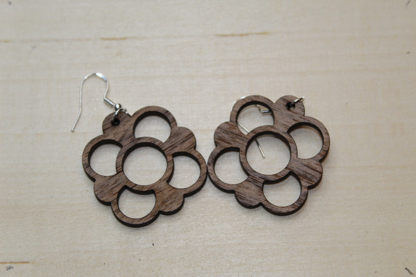 Geometric Circle Dangle Earrings