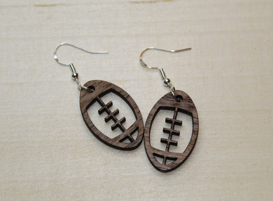 Football Dangle Earrings