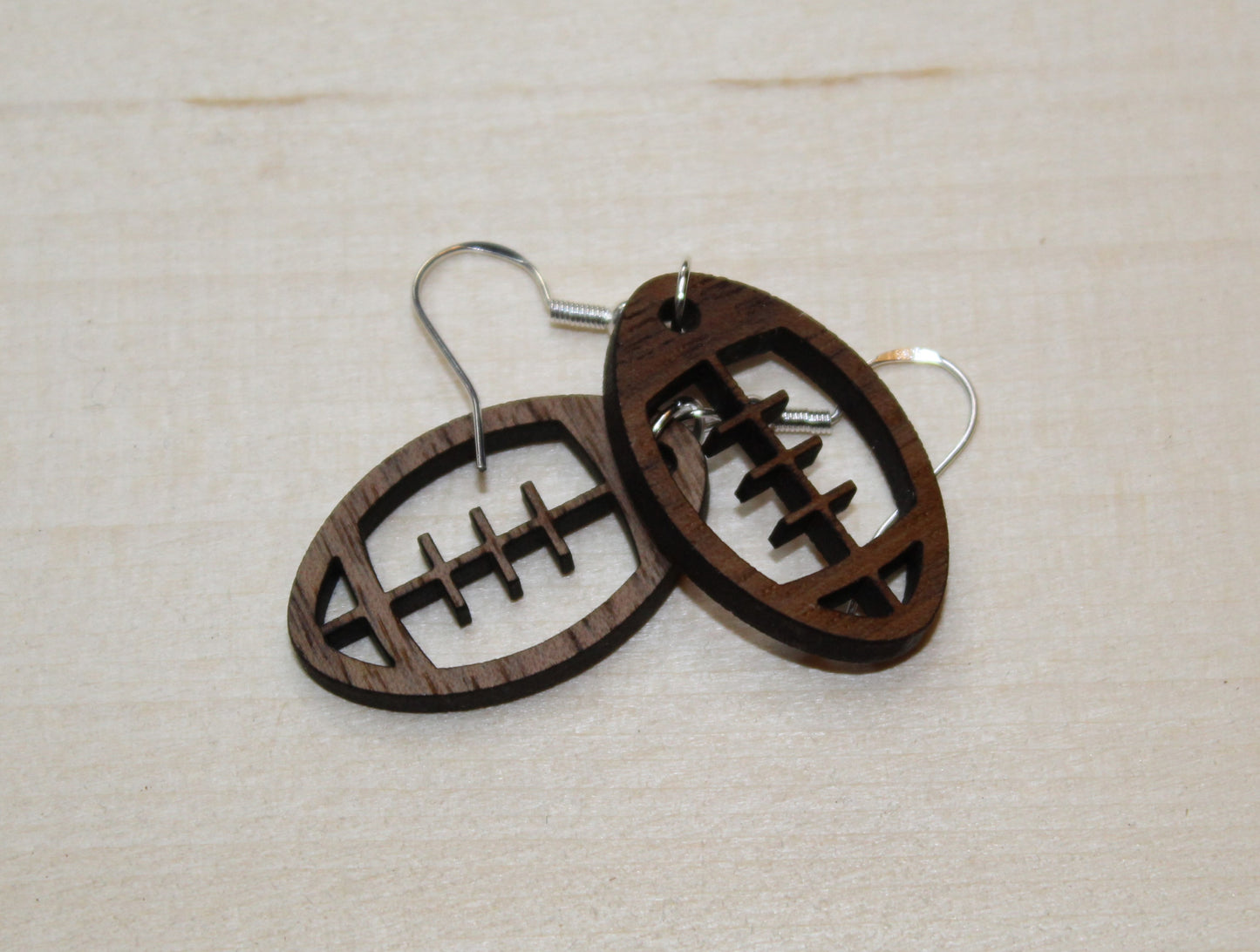 Football Dangle Earrings