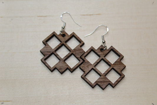 Squares Dangle Earrings