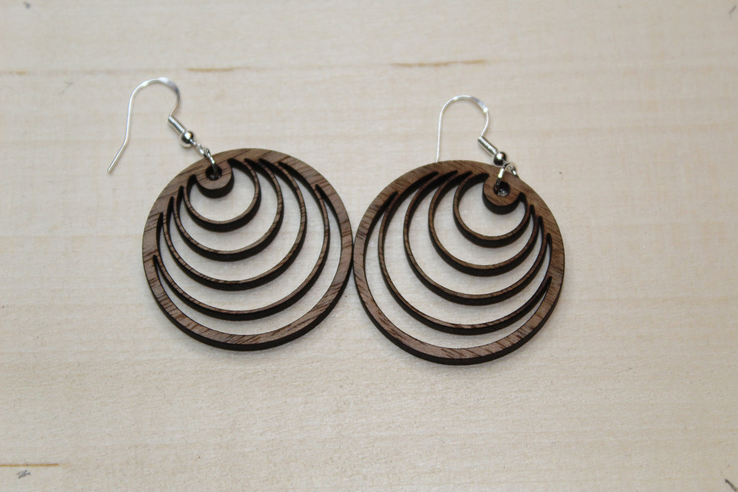 Repeating Circle Dangle Earrings