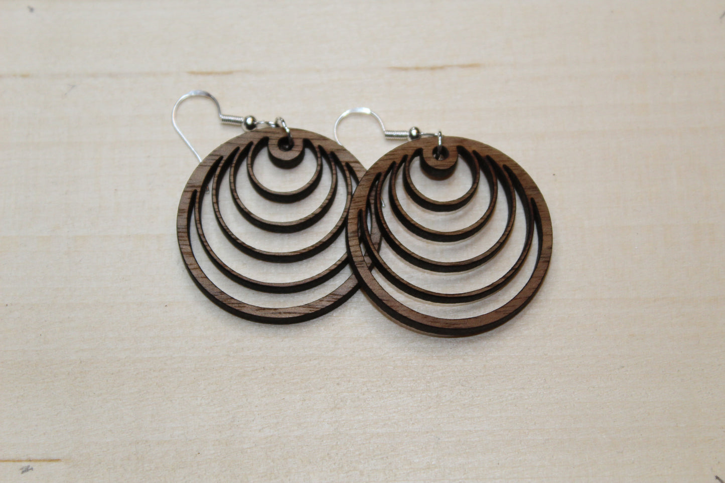 Repeating Circle Dangle Earrings