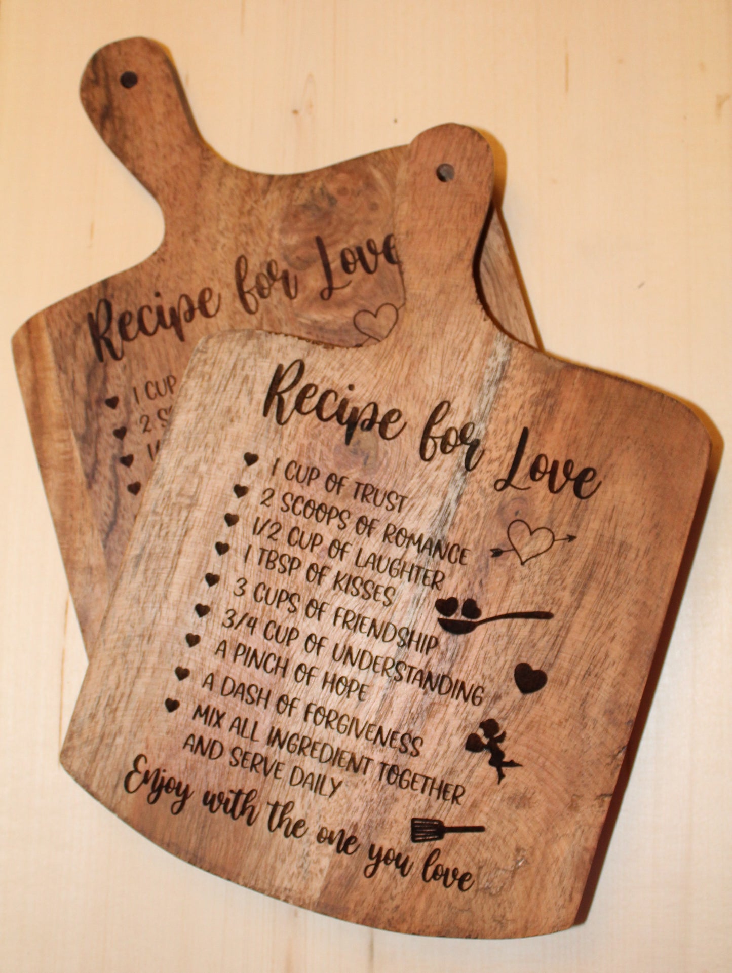 Recipe for Love Decorative Cutting Board