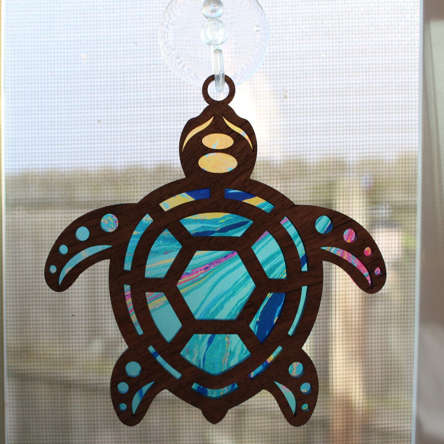 Sea Turtle Suncatcher - Large & Mini Sizes