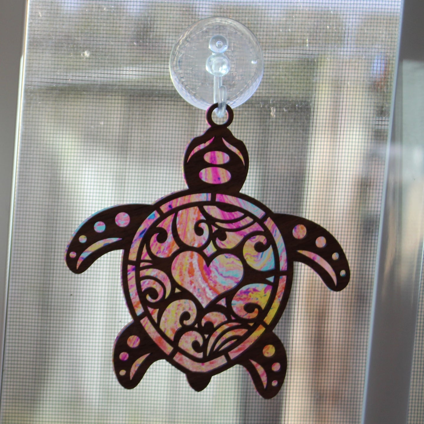 Sea Turtle Suncatcher - Large & Mini Sizes