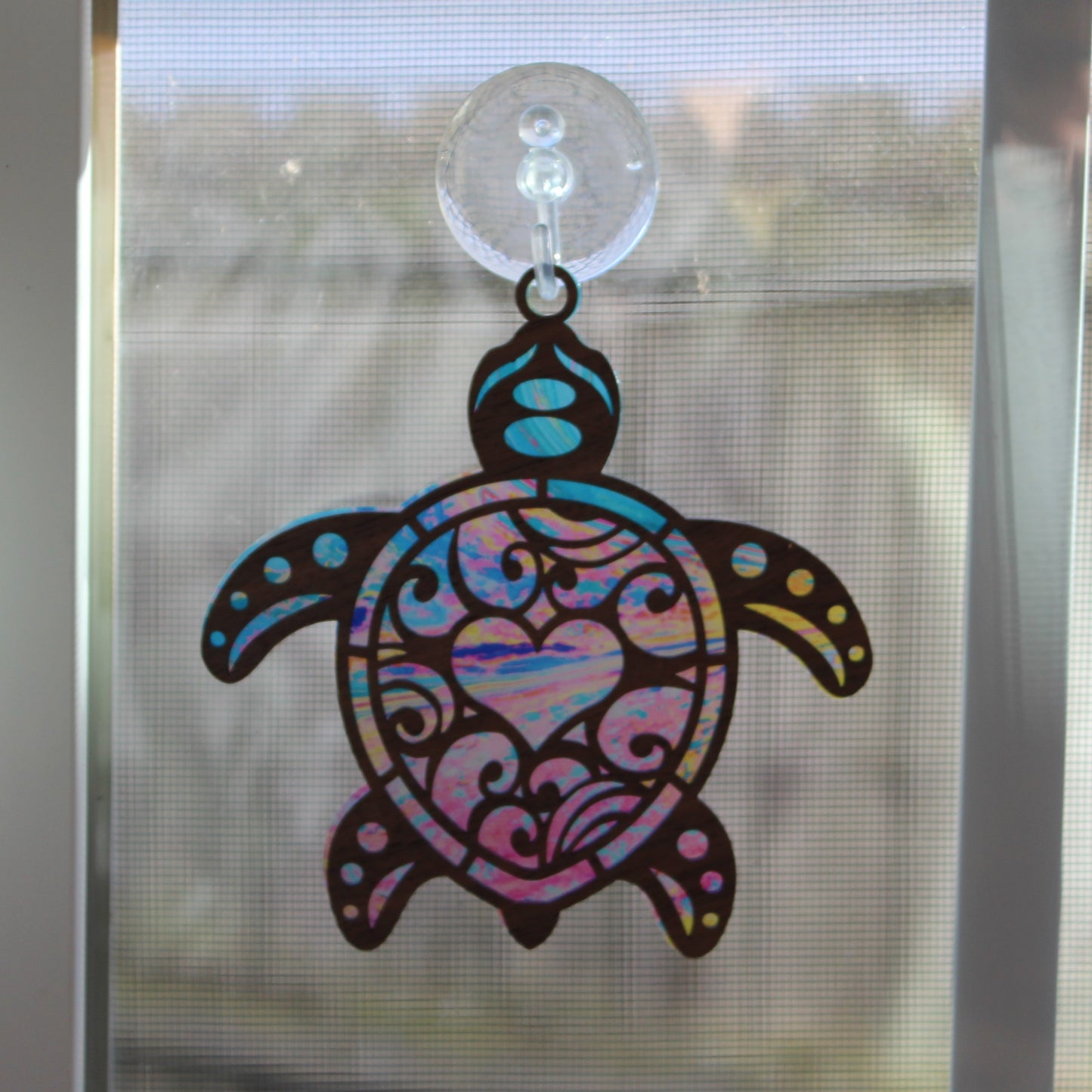 Sea Turtle Suncatcher - Large & Mini Sizes