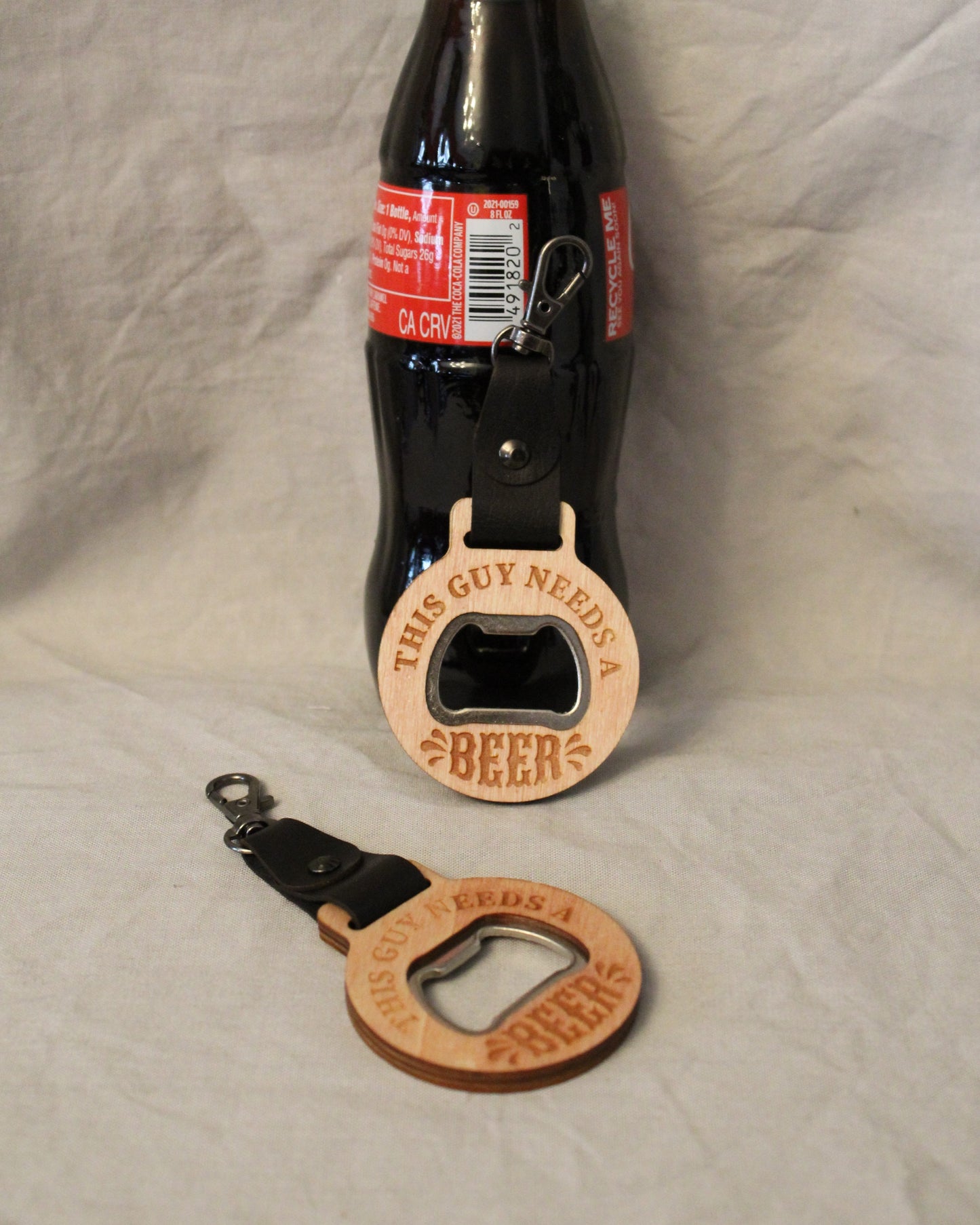 This Guy Needs a Beer Keychain Bottle Opener