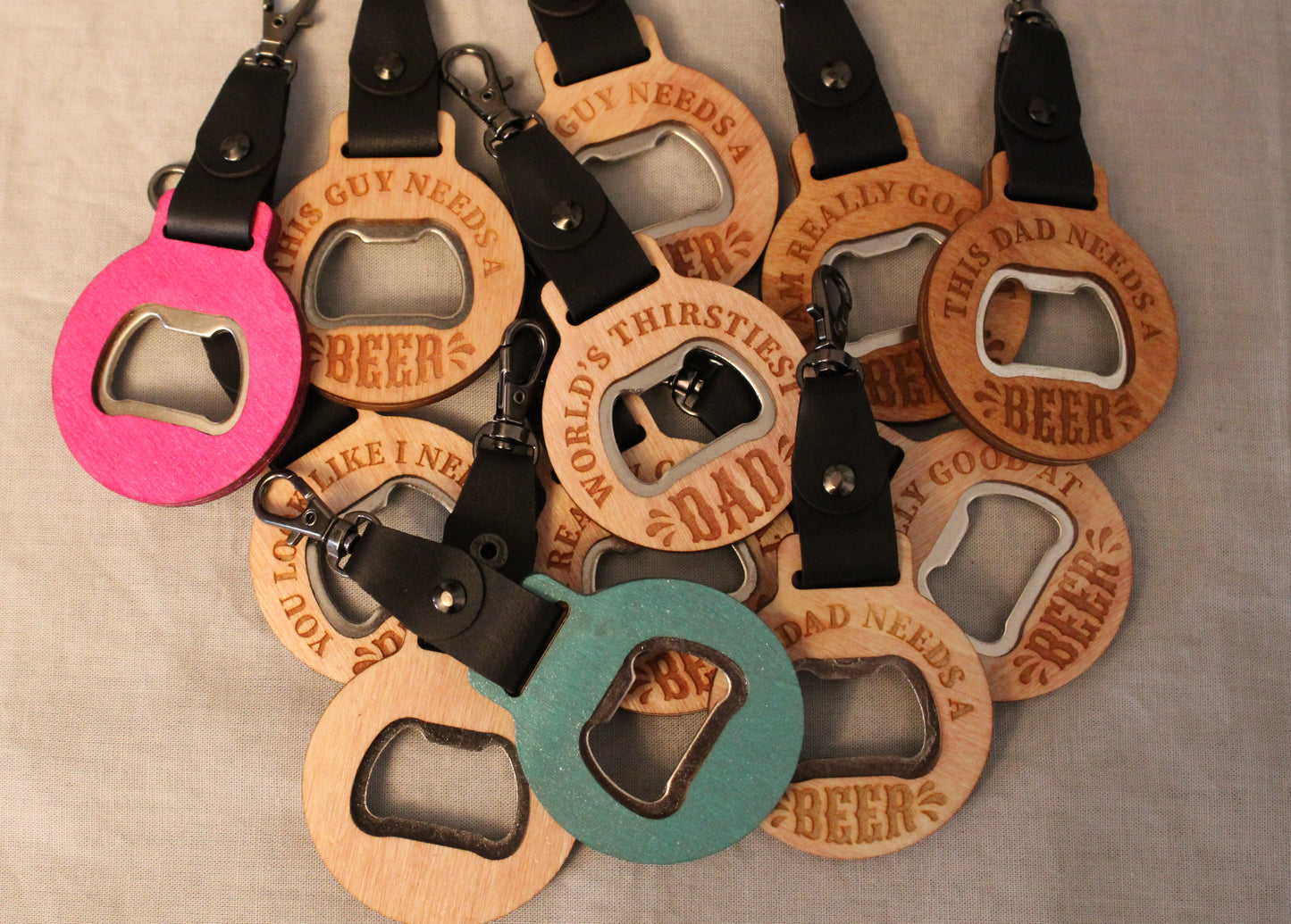 This Guy Needs a Beer Keychain Bottle Opener