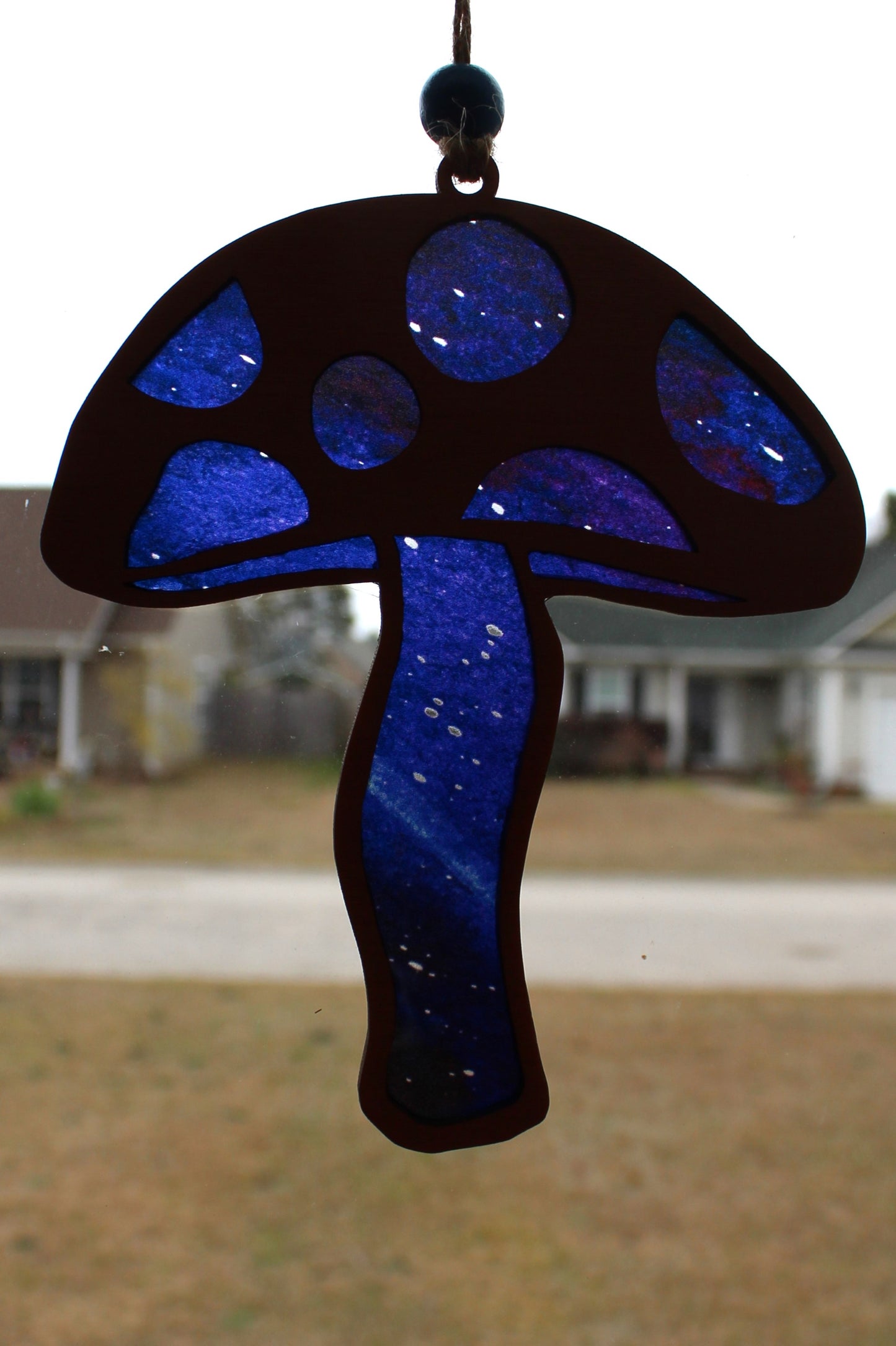 Toadstool Mushroom Wooden Suncatcher - Large & Mini Sizes