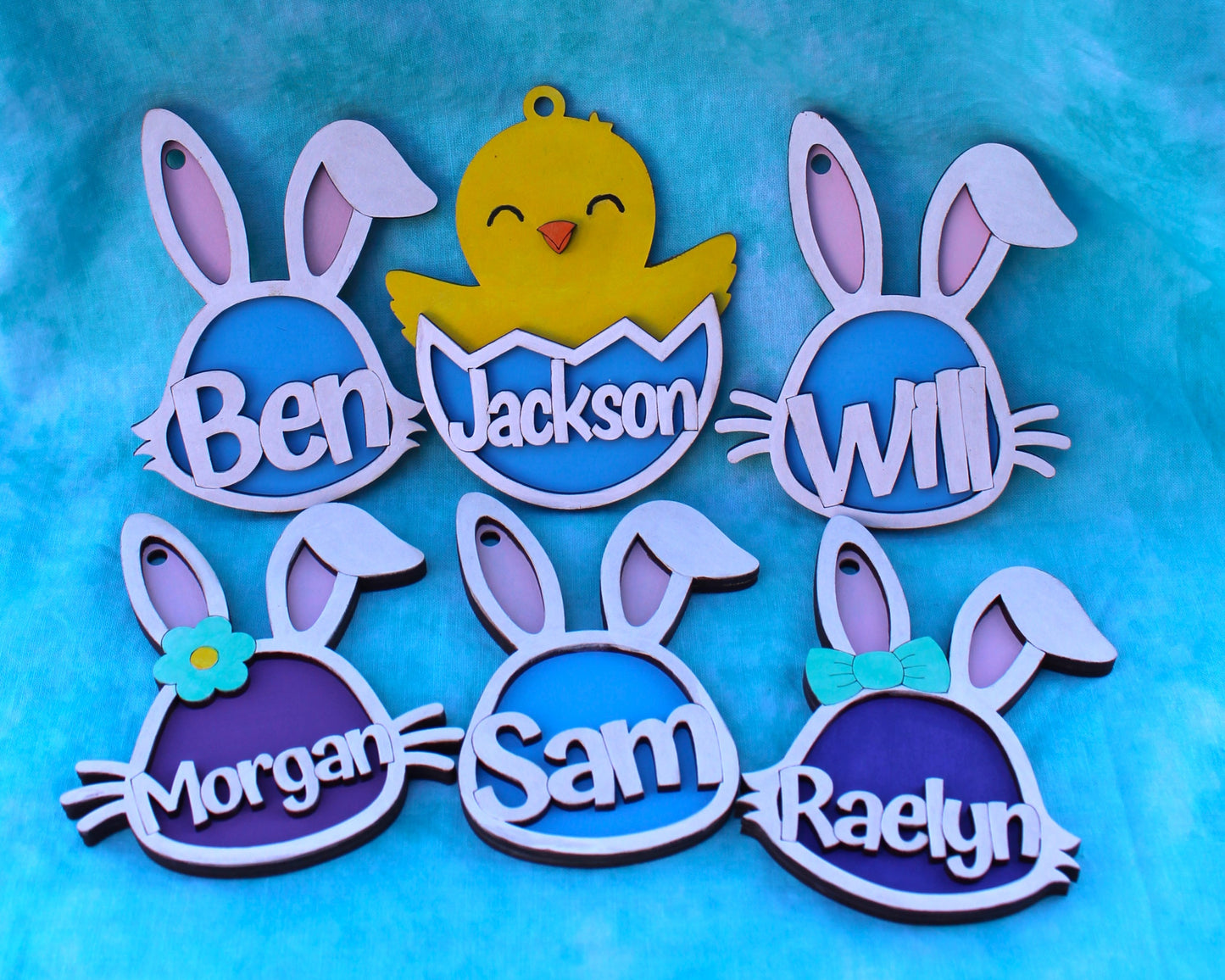 Easter Tags | Personalized | Bunny | Baby Chick | Wooden