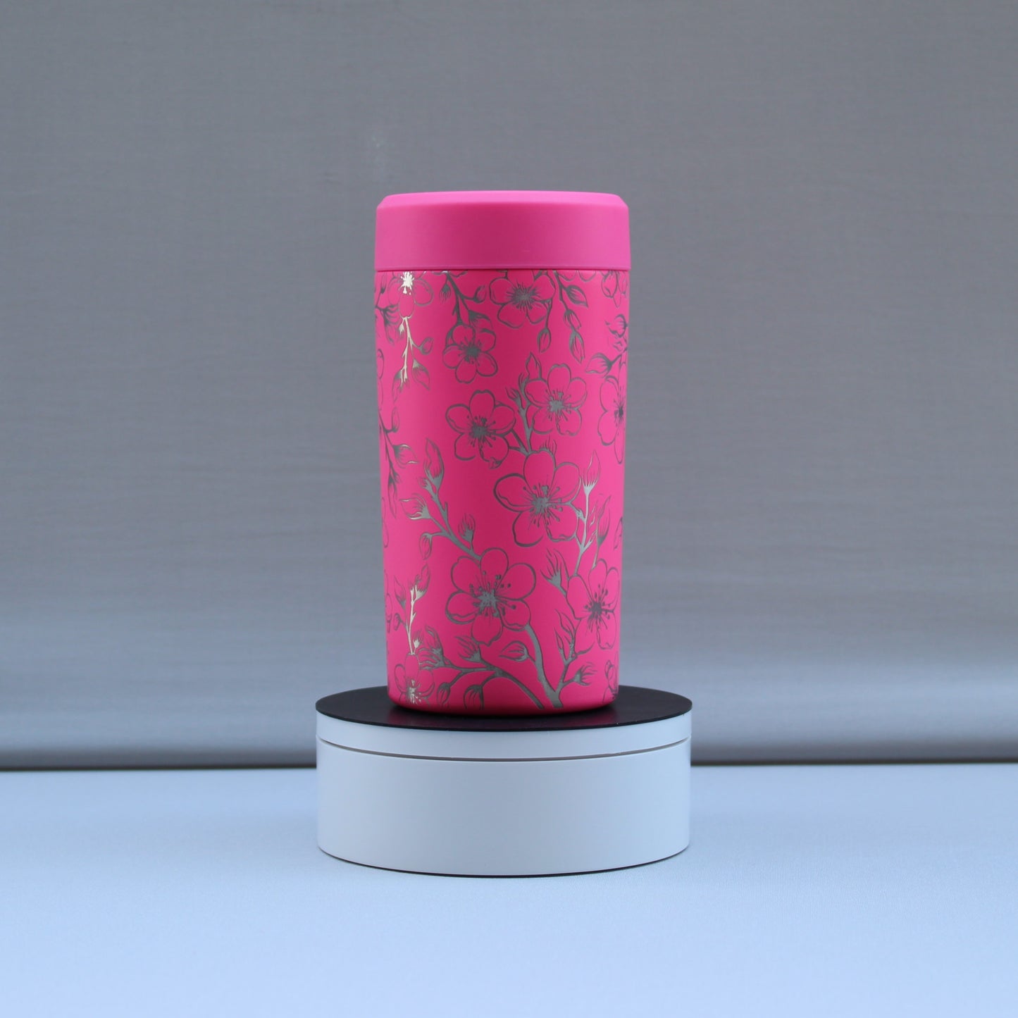 Cherry Blossom Frost Buddy Can Cooler Full Wrap Engrave Japanese Flower Sakura Flower