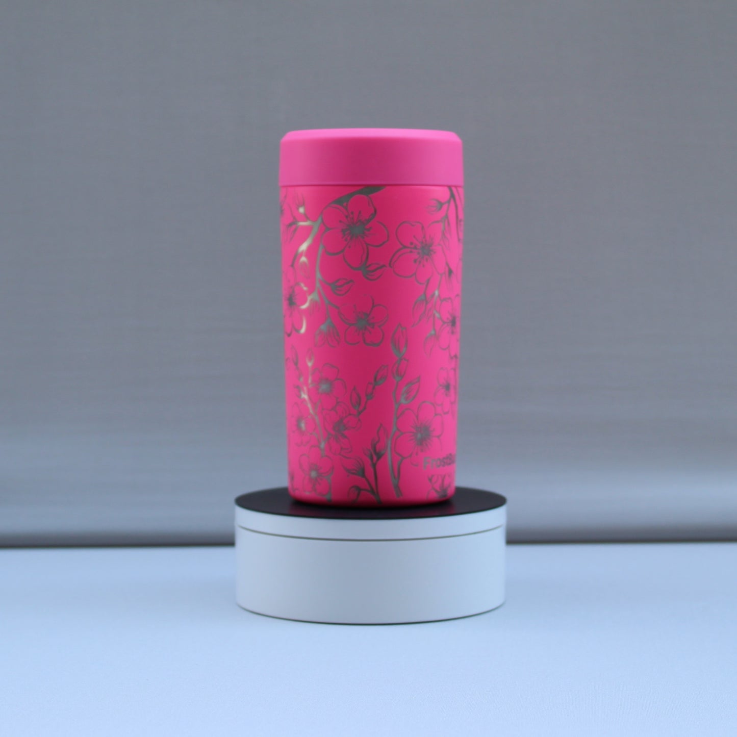 Cherry Blossom Frost Buddy Can Cooler Full Wrap Engrave Japanese Flower Sakura Flower