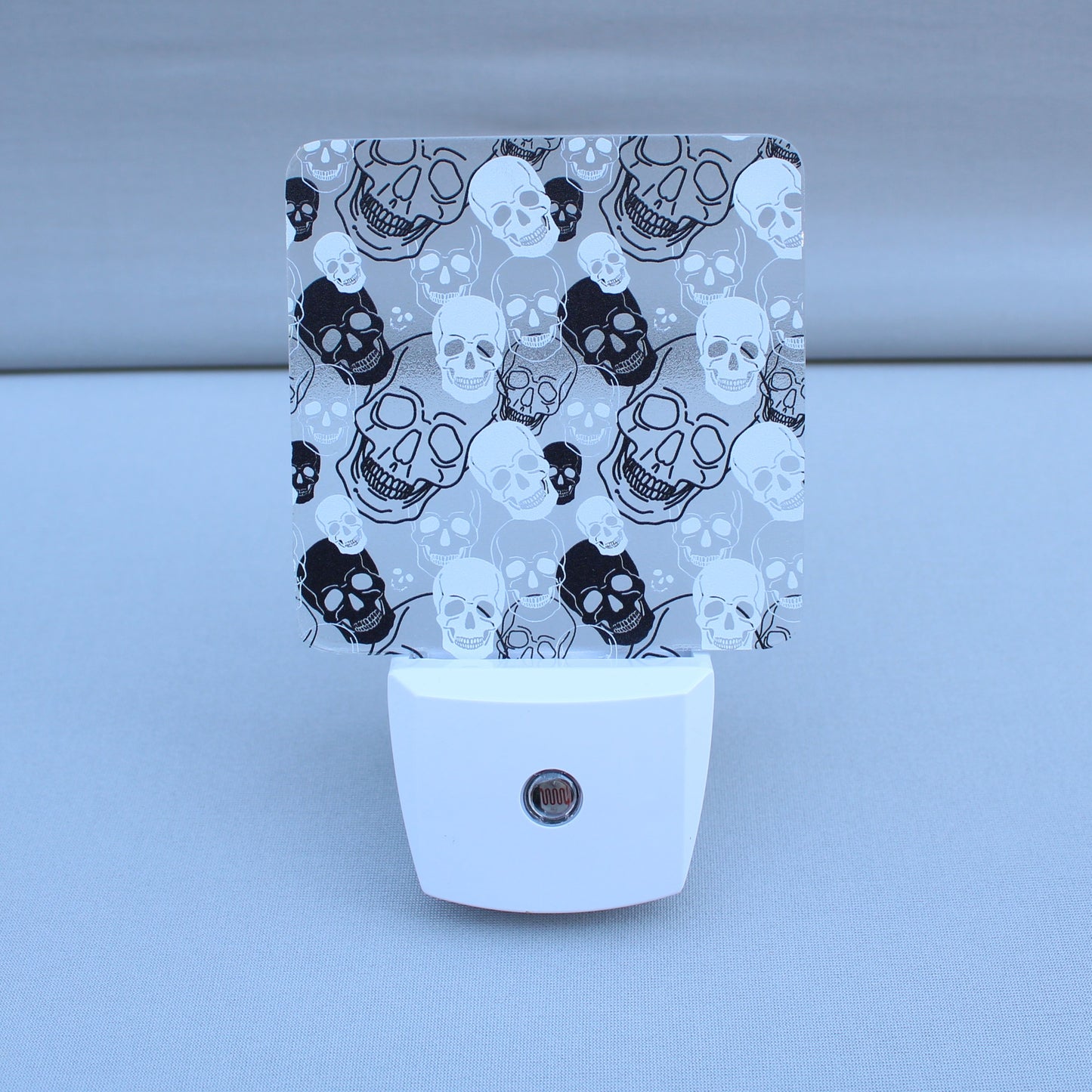 Black and White Skulls Night Light