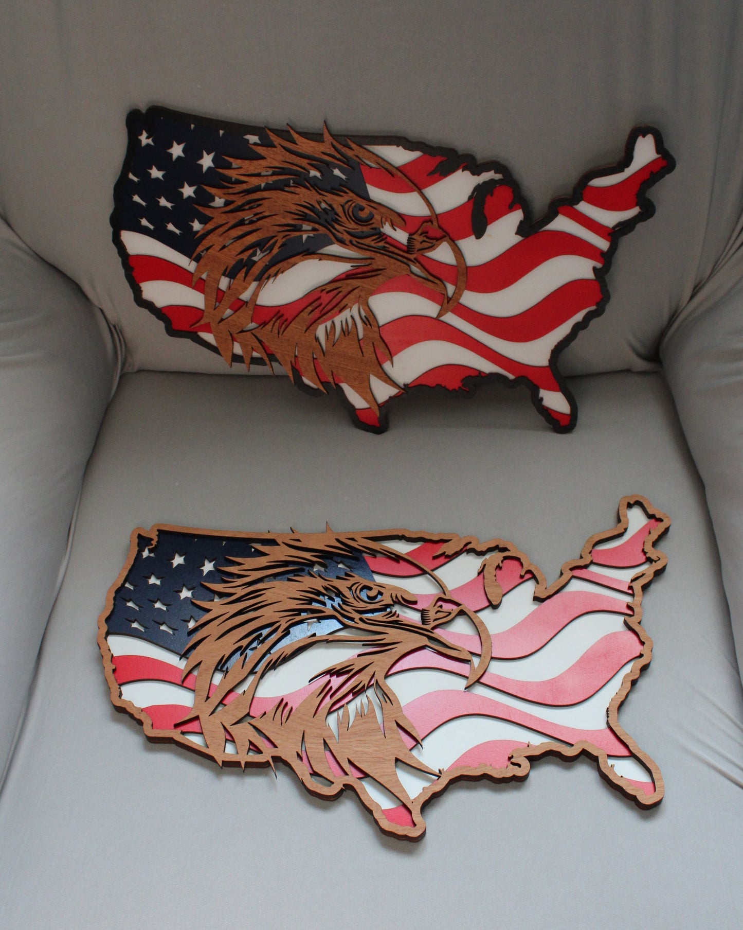 American Flag Eagle | Wooden Decor