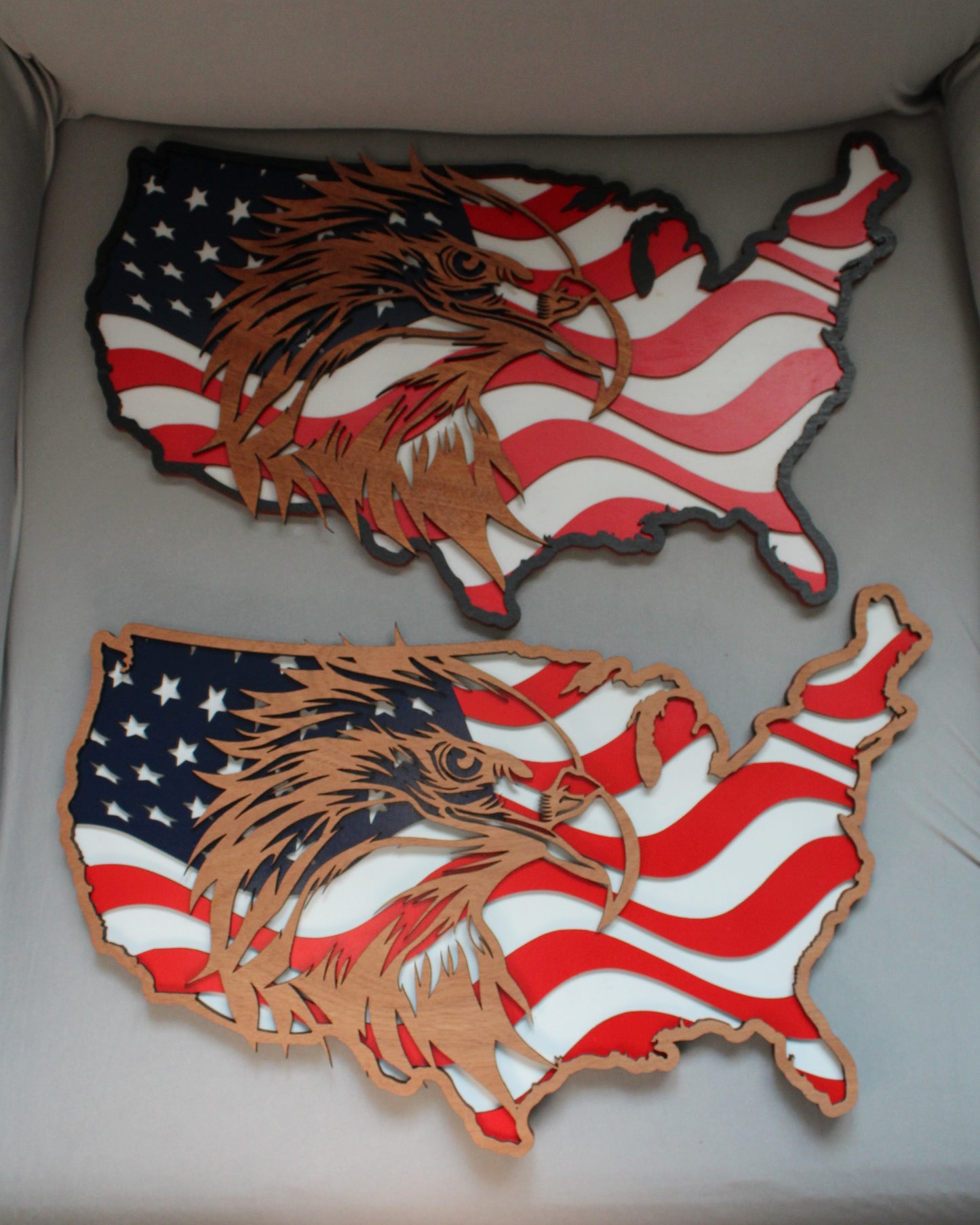 American Flag Eagle | Wooden Decor