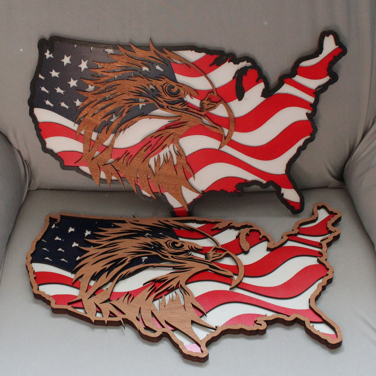 American Flag Eagle | Wooden Decor