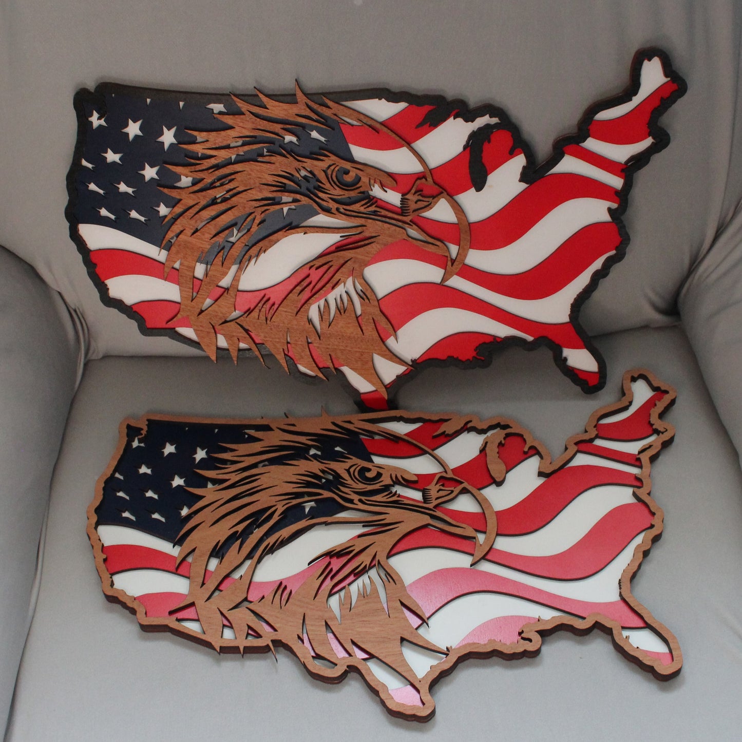 American Flag Eagle | Wooden Decor