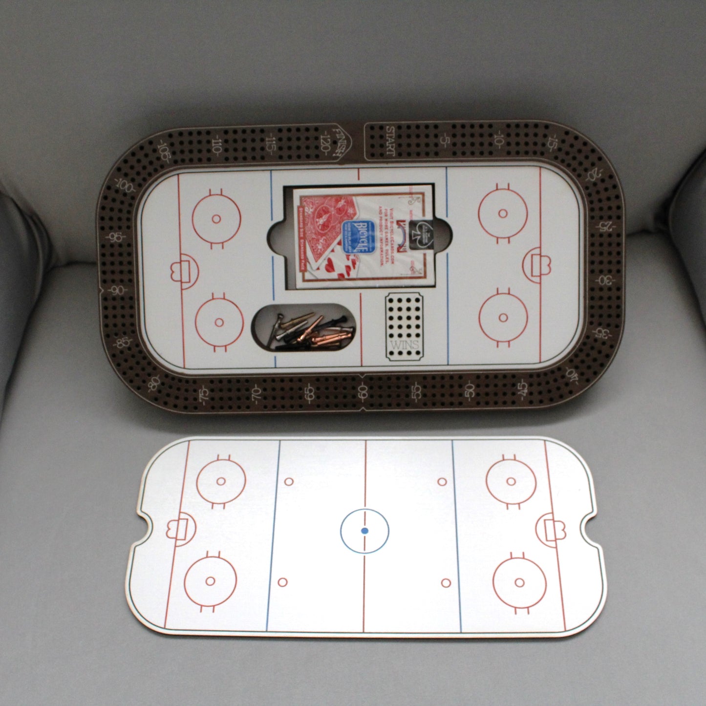 Customized Hockey Cribbage Board